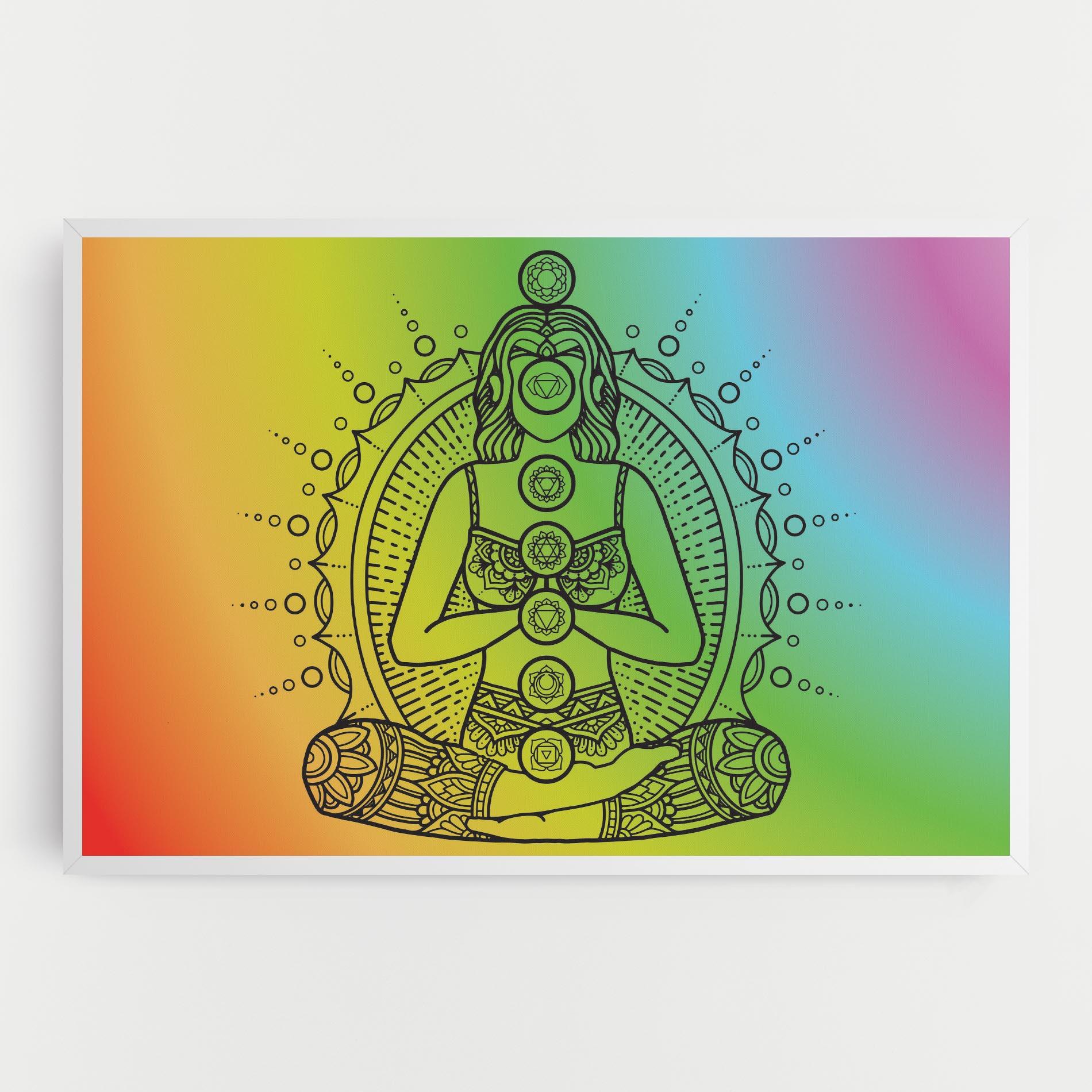 Tablou Canvas Girl Meditation mockup 0