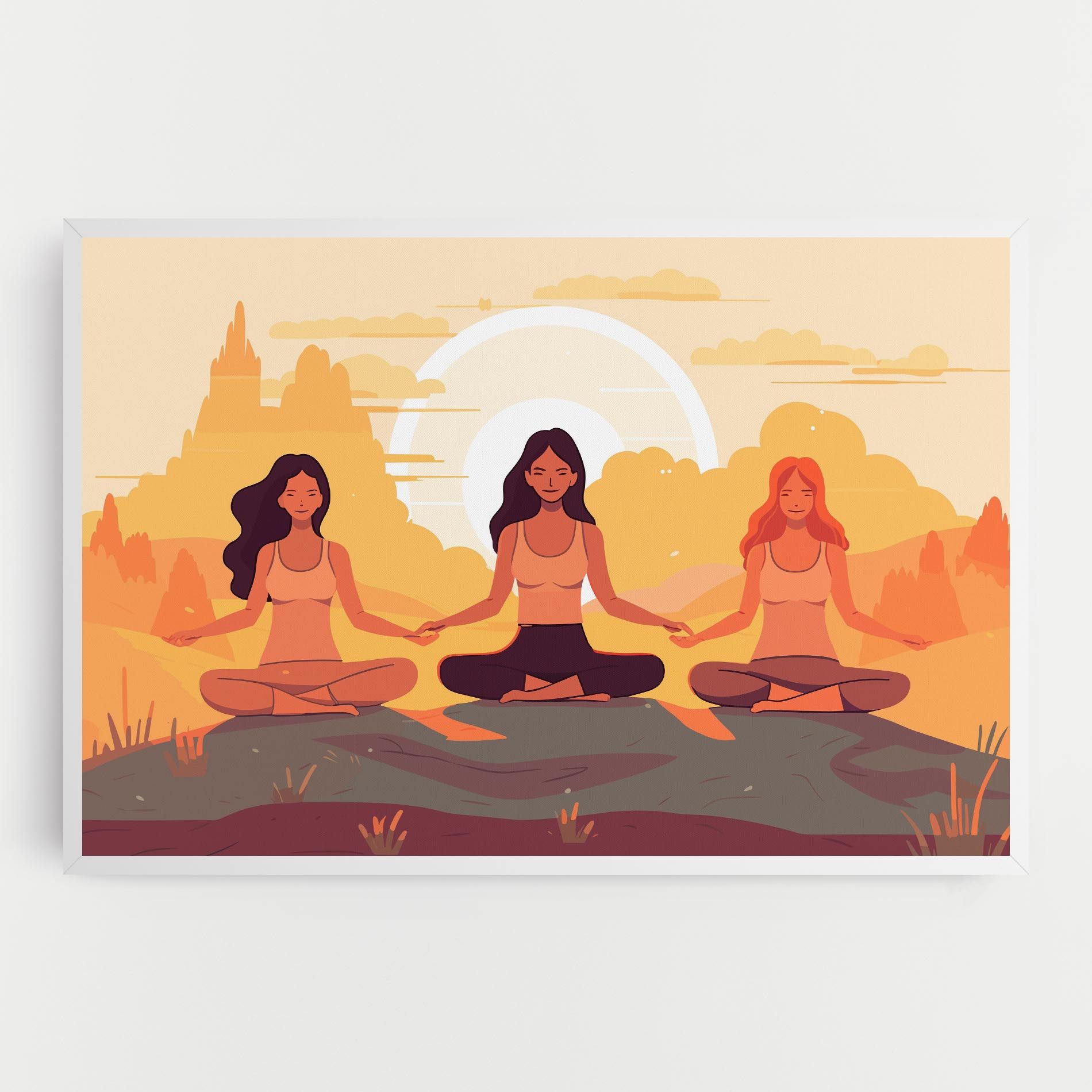 Three Yoga Girls mockup 0