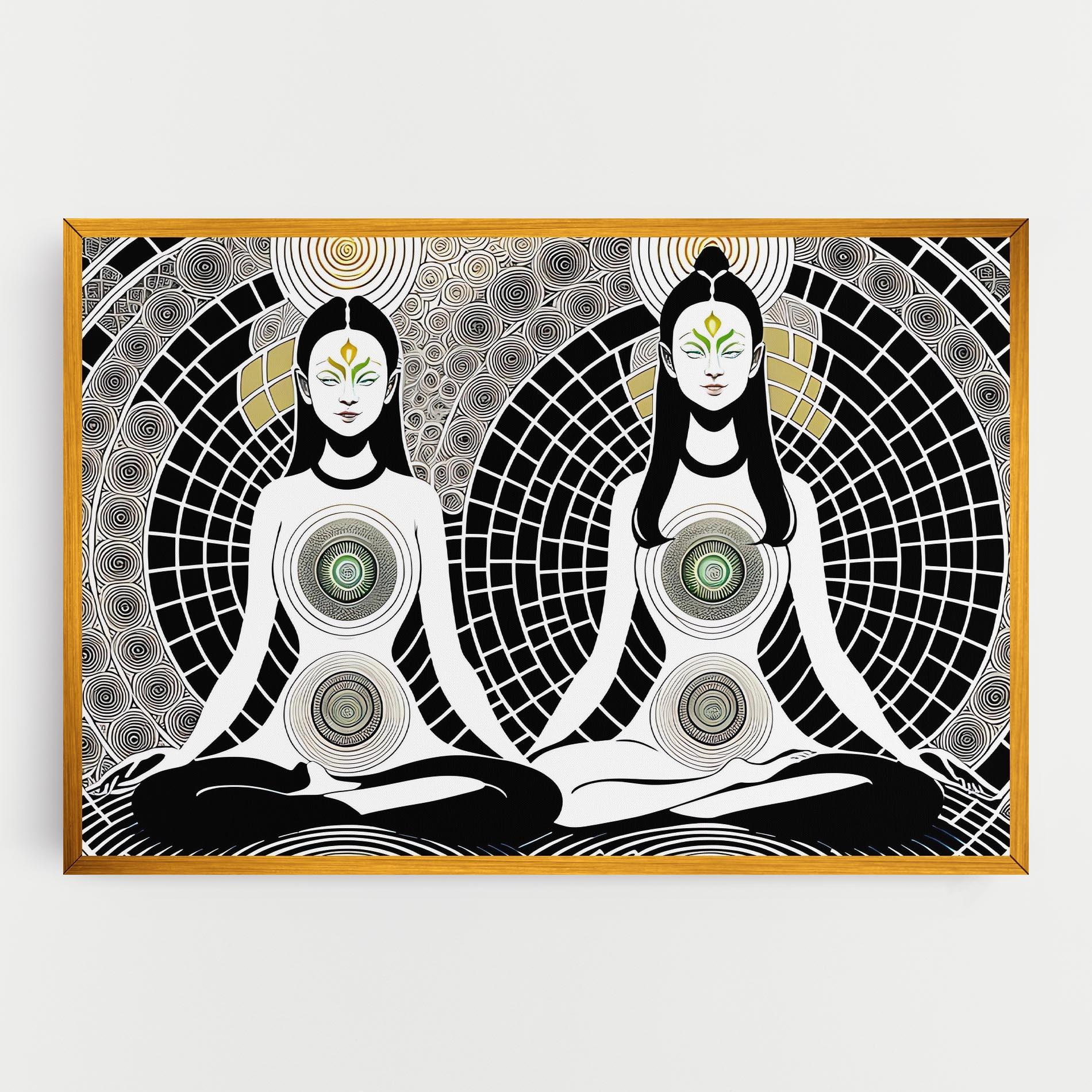 Tablou Canvas Clolorful Meditation mockup 0