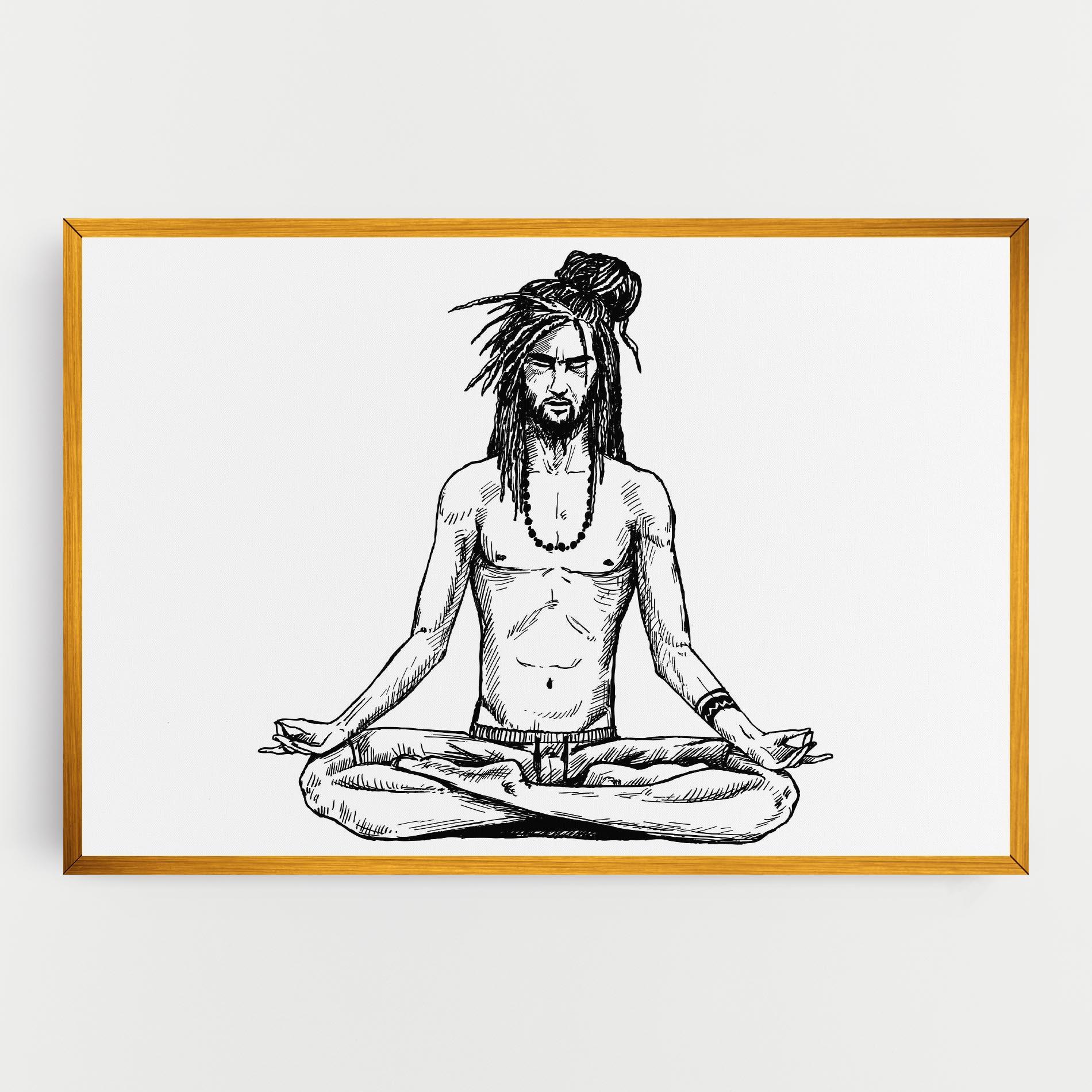 Tablou Canvas Focused Meditation mockup 0