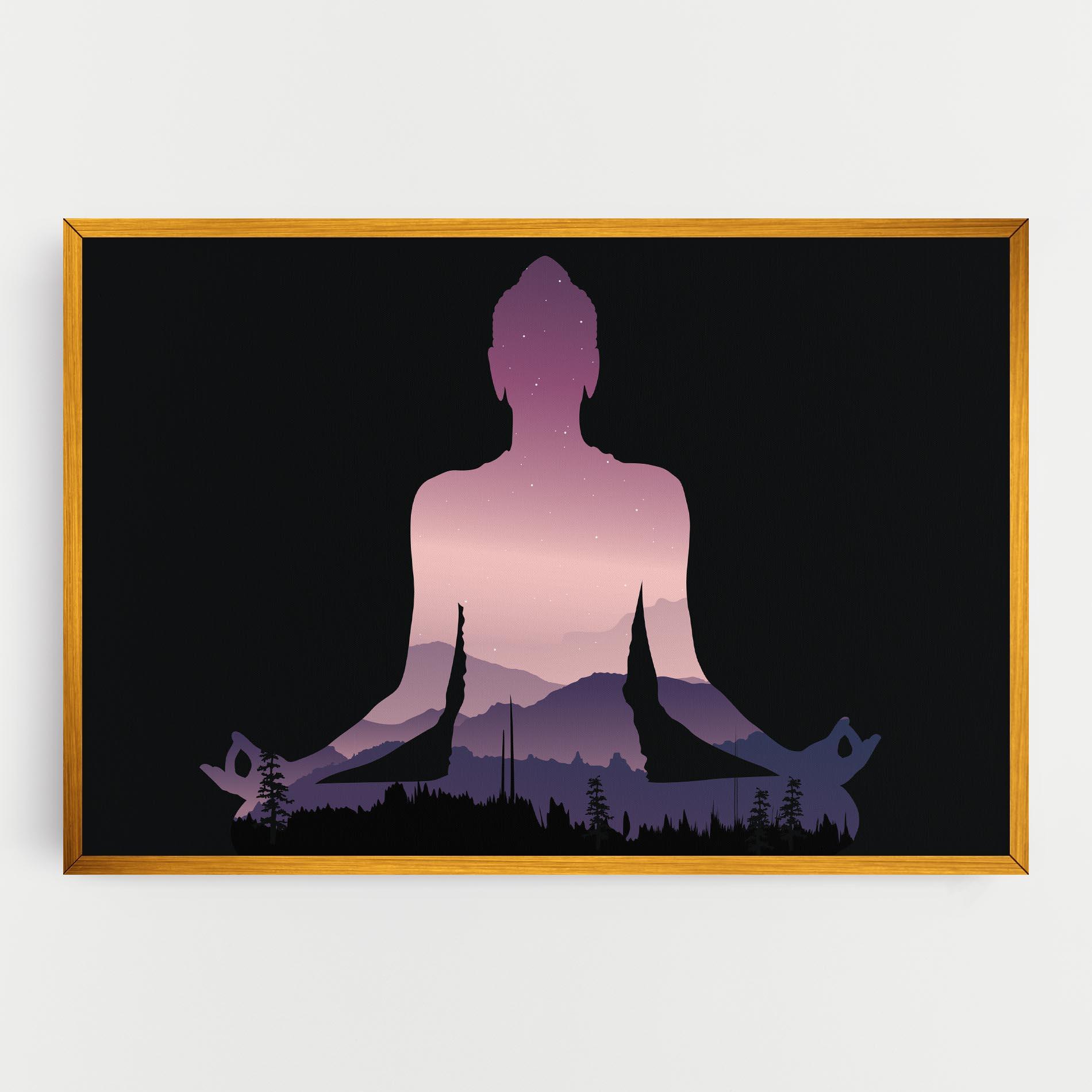 Tablou Canvas Forest Star Yoga mockup 0