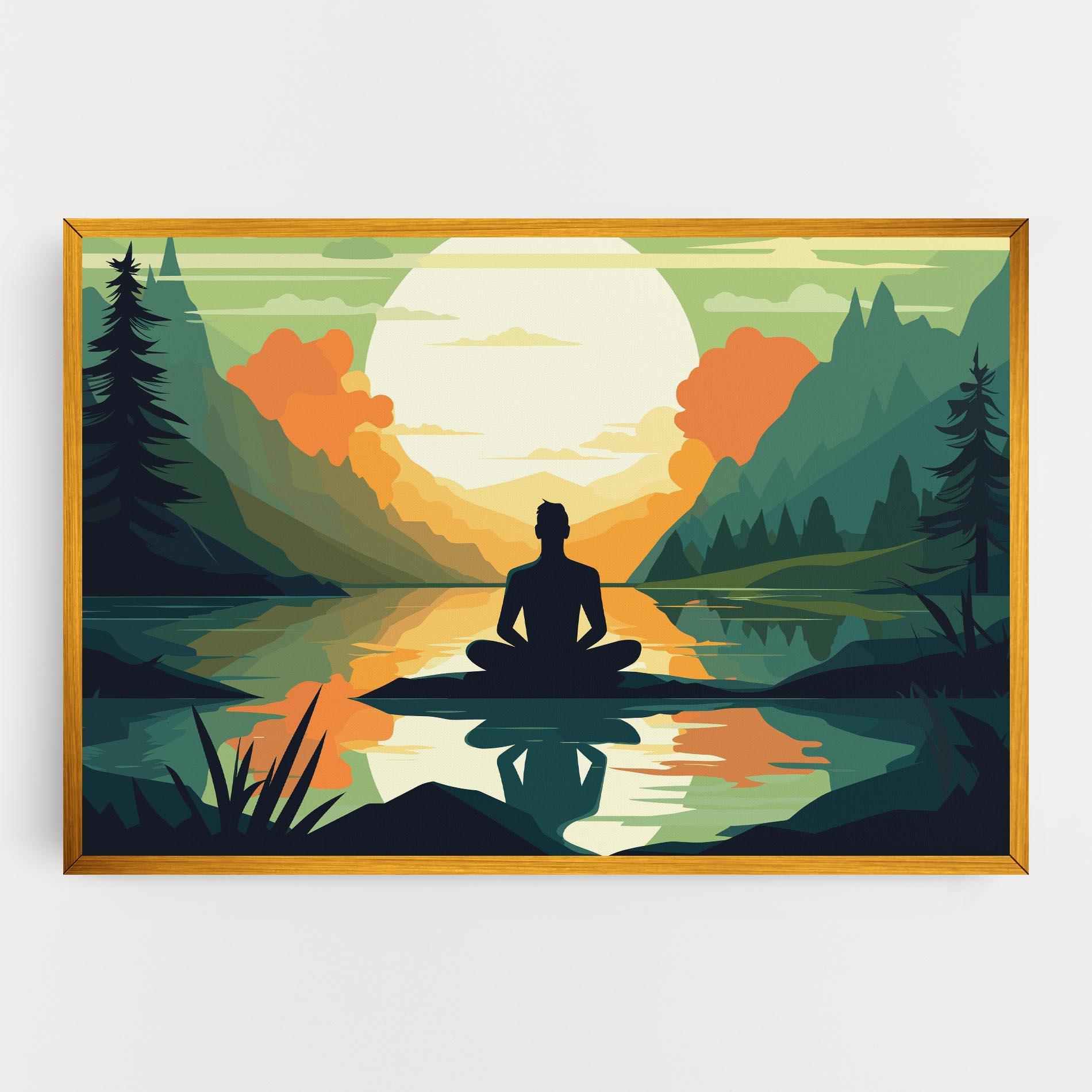 Tablou Canvas Forest Yoga mockup 0