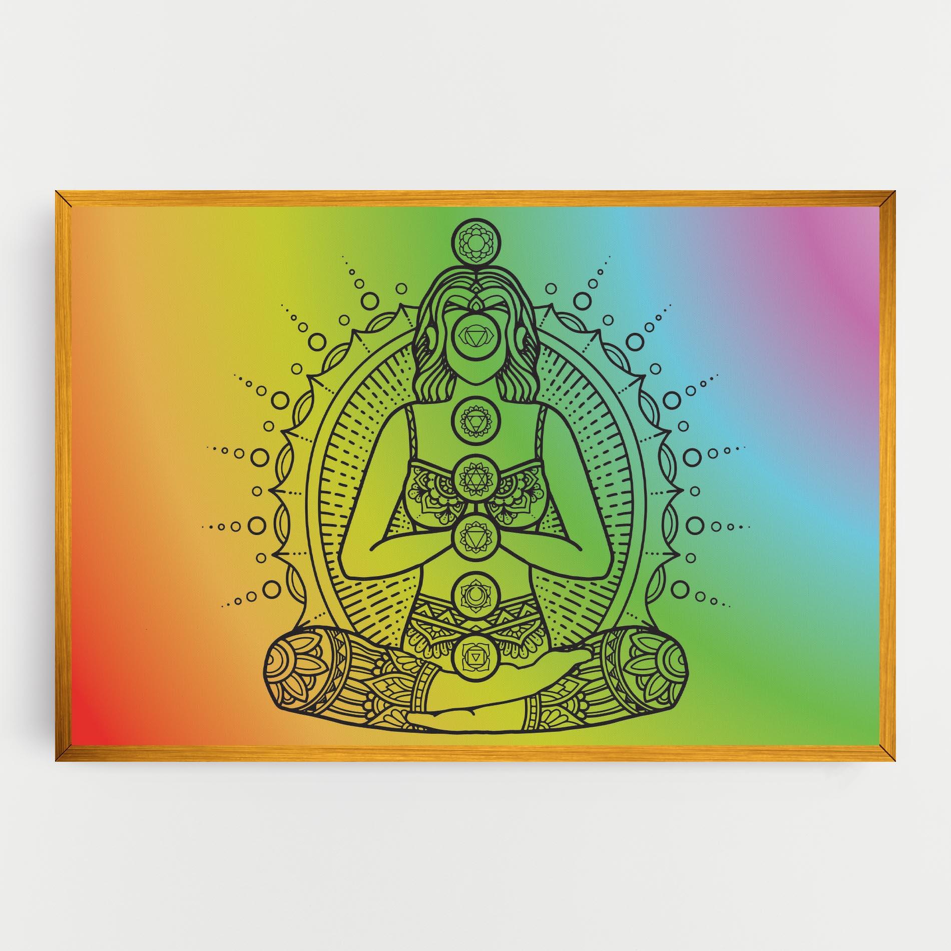 Tablou Canvas Girl Meditation mockup 0