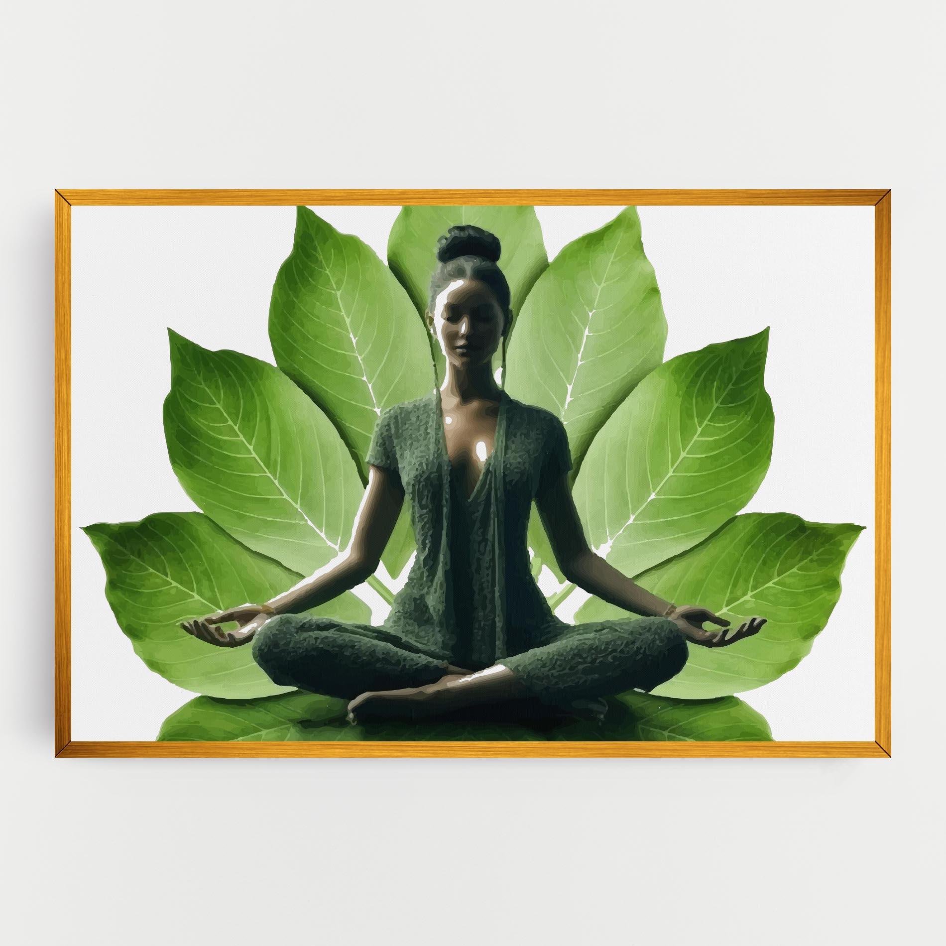 Tablou Canvas Leaf Yoga mockup 0