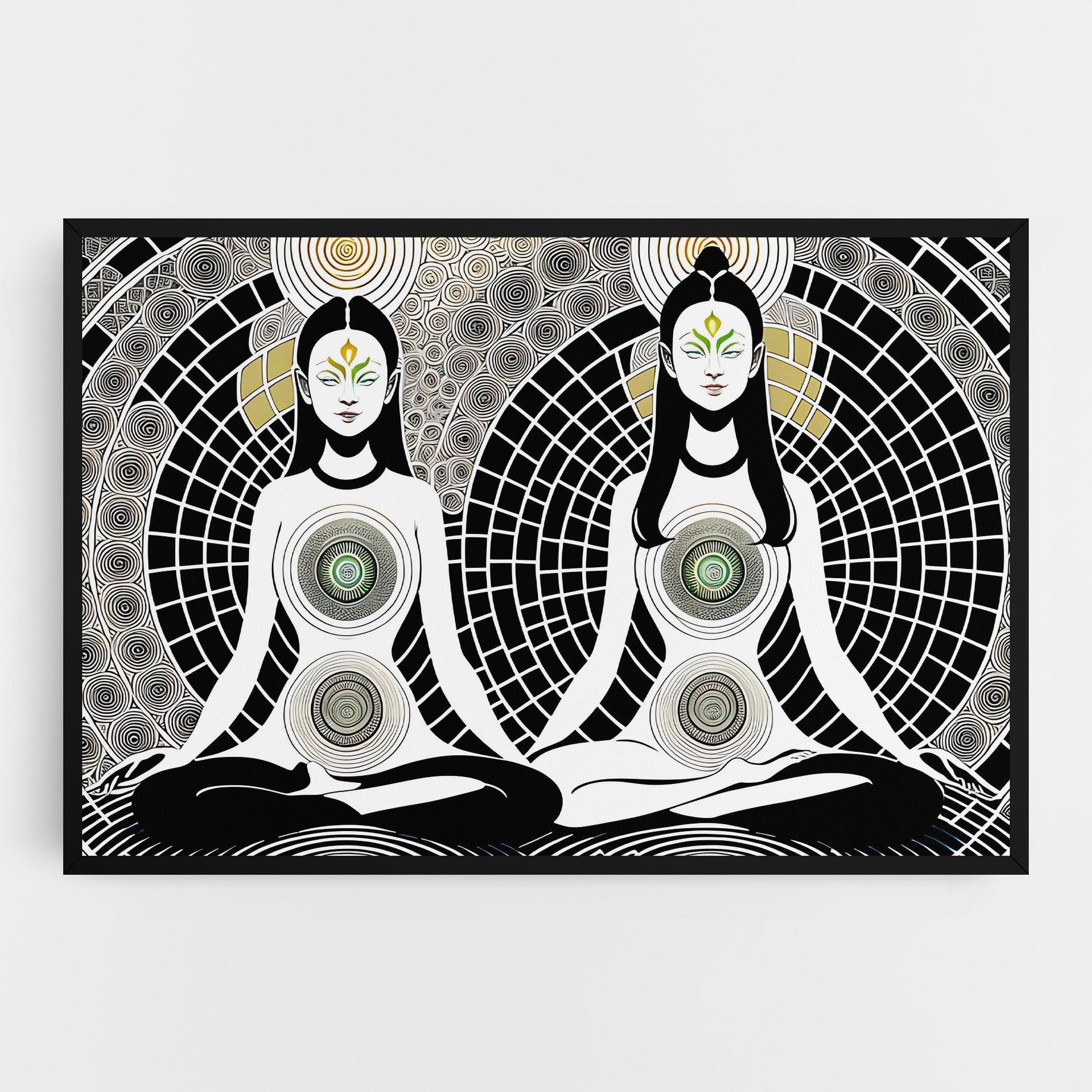 Tablou Canvas Clolorful Meditation mockup 0