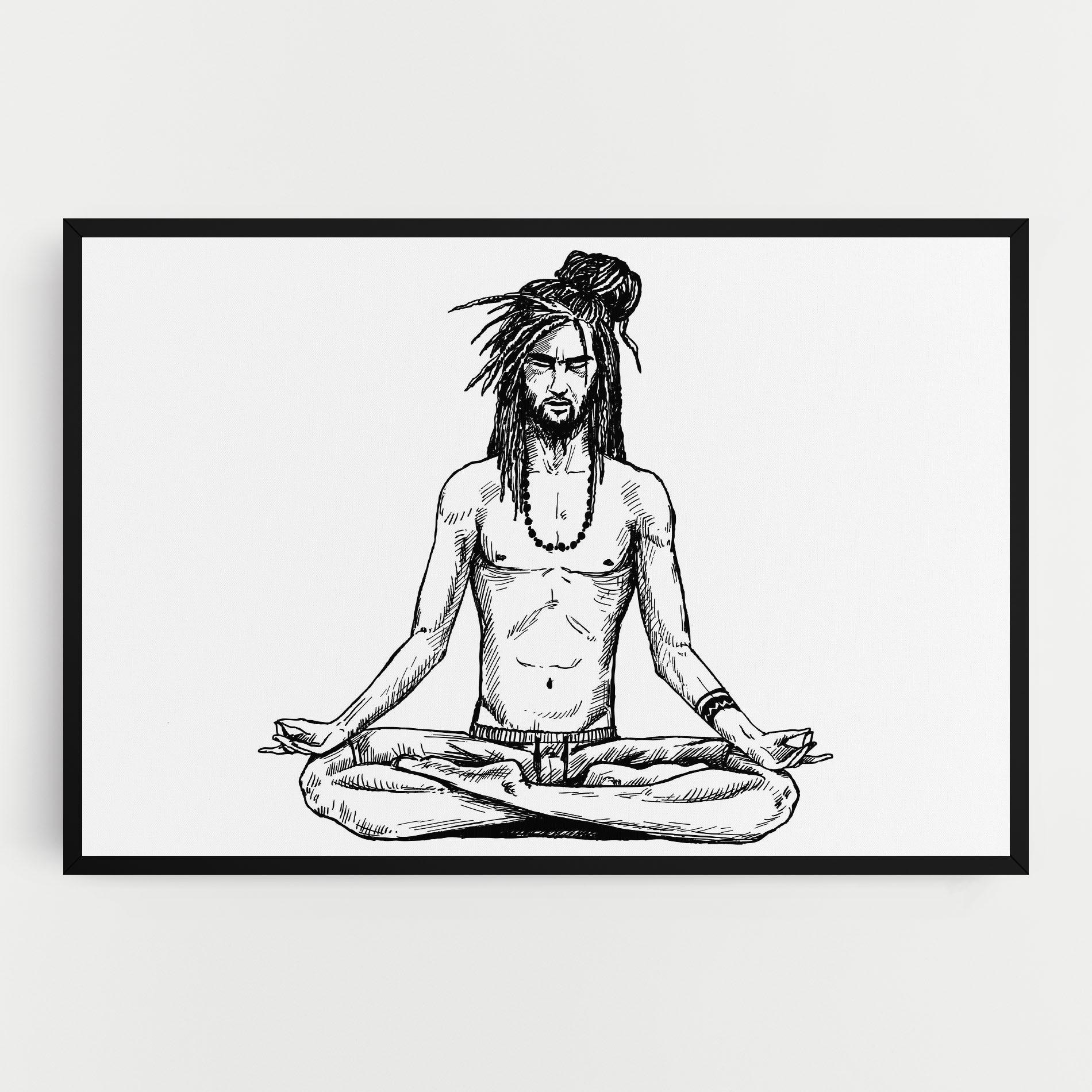 Tablou Canvas Focused Meditation mockup 0