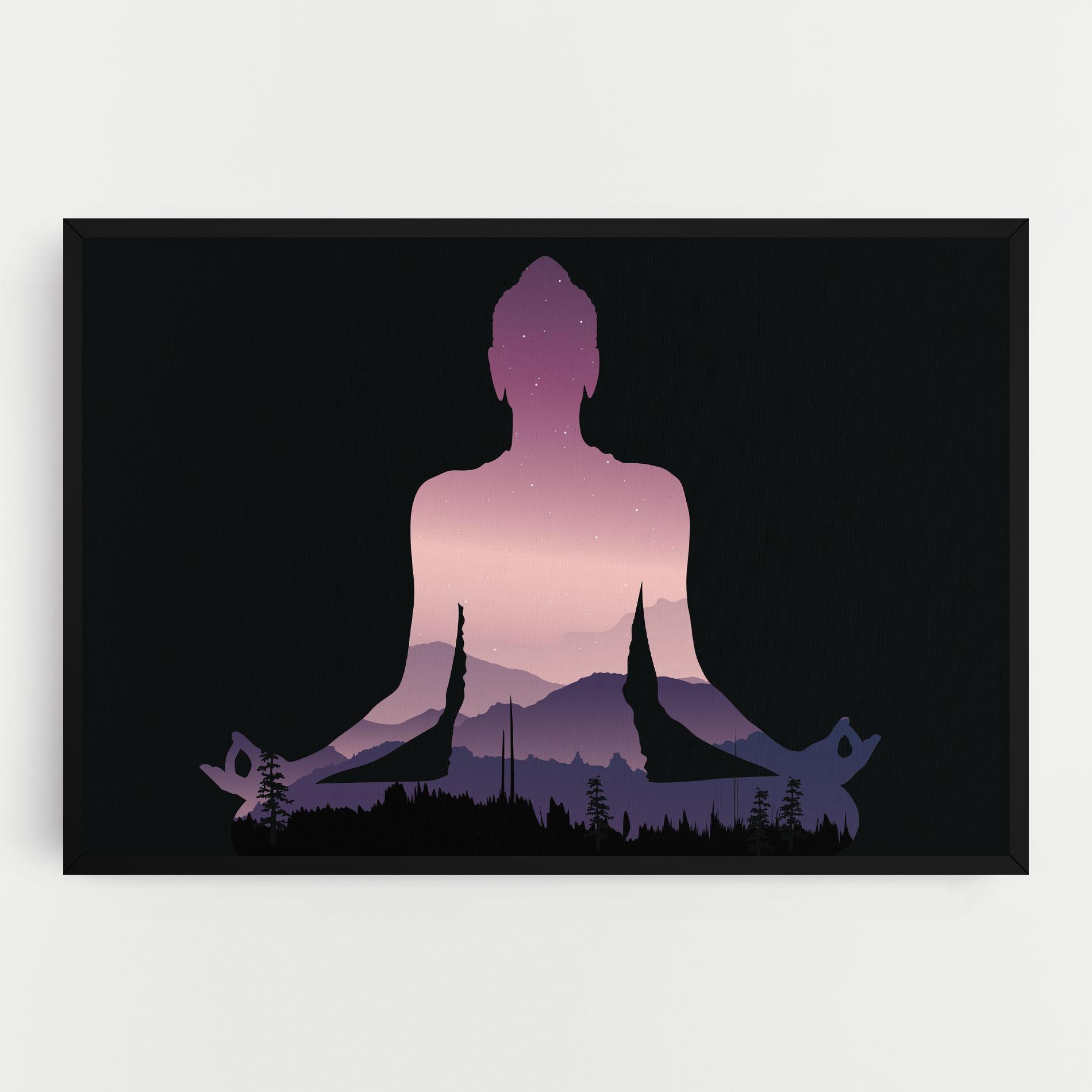 Tablou Canvas Forest Star Yoga mockup 0