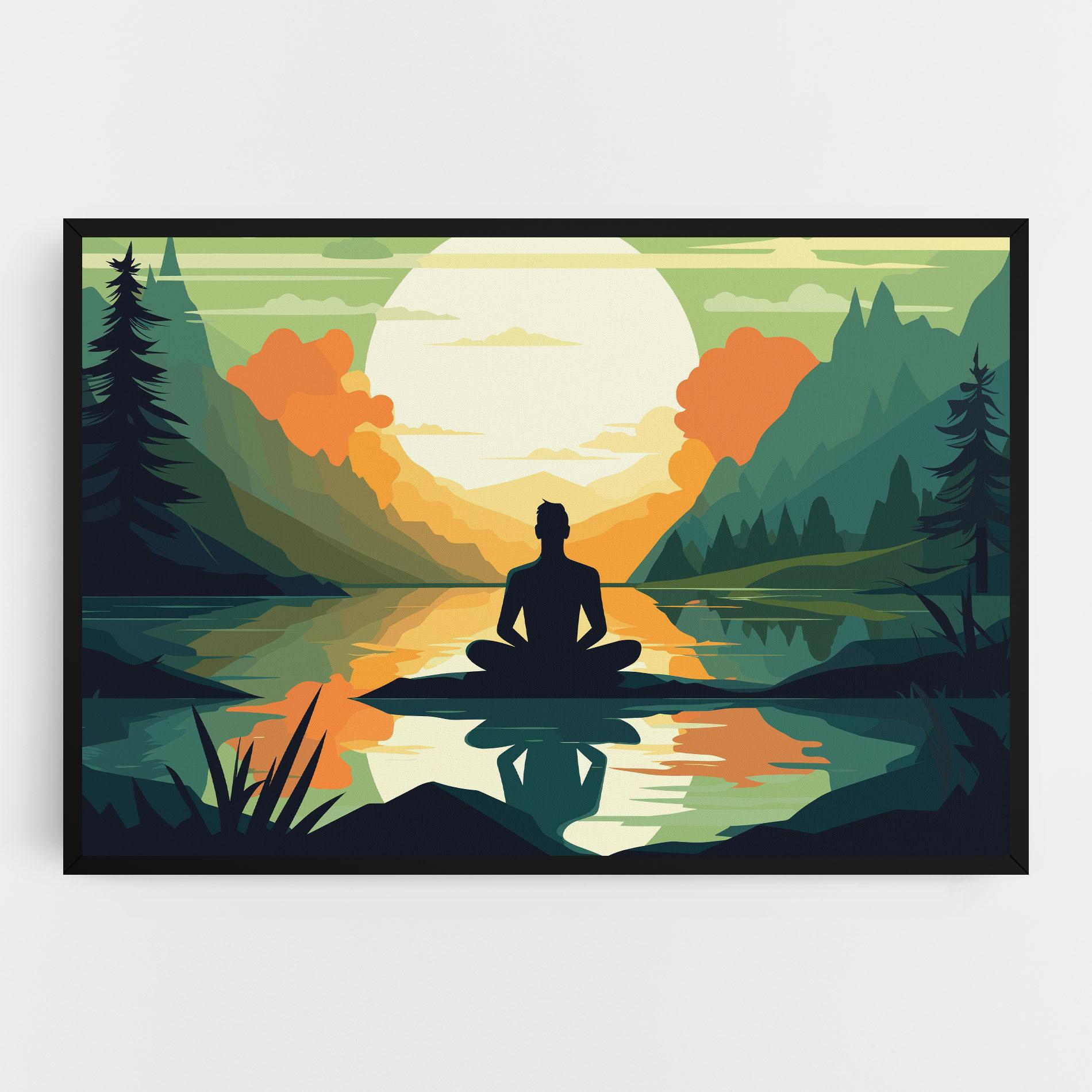 Tablou Canvas Forest Yoga mockup 0