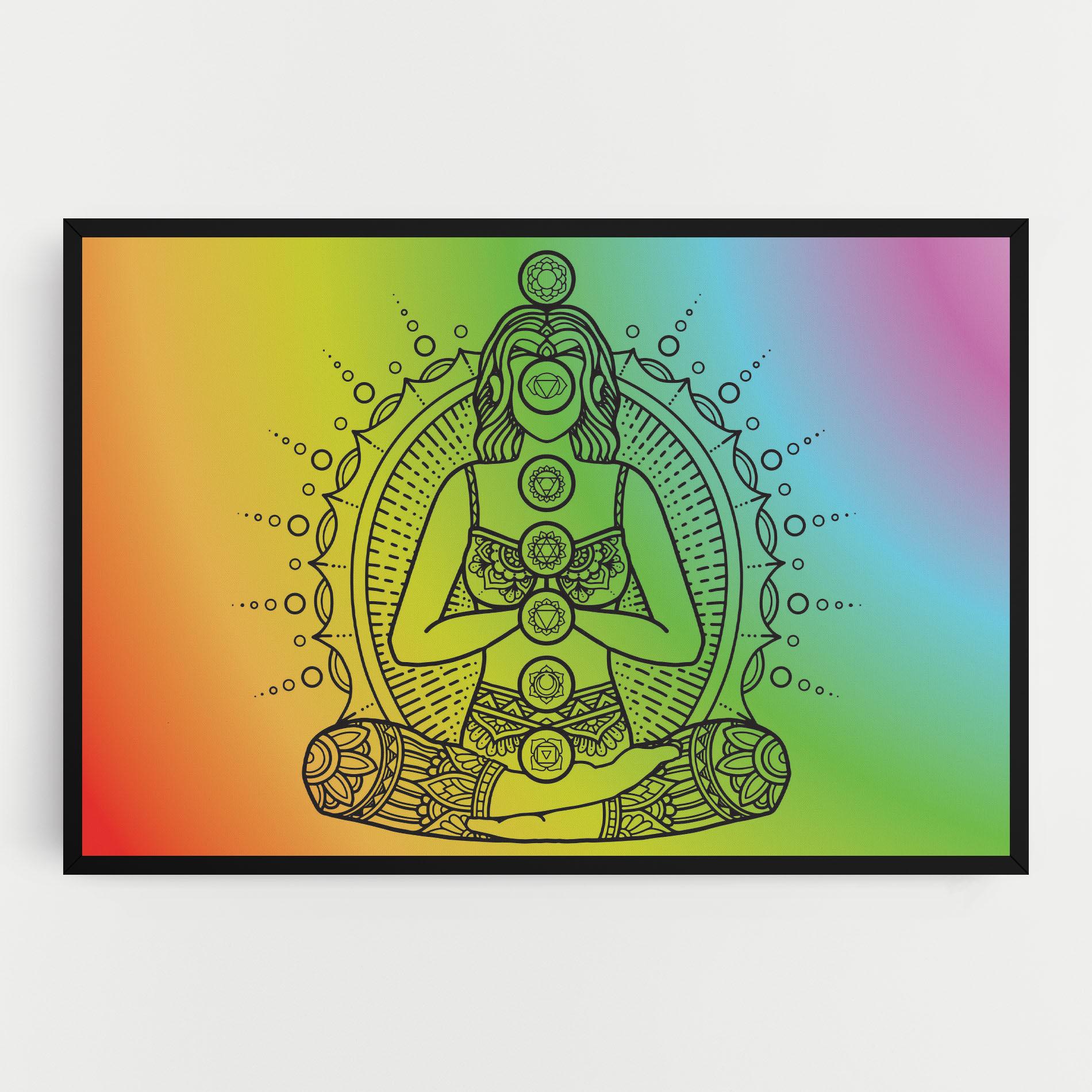 Tablou Canvas Girl Meditation mockup 0