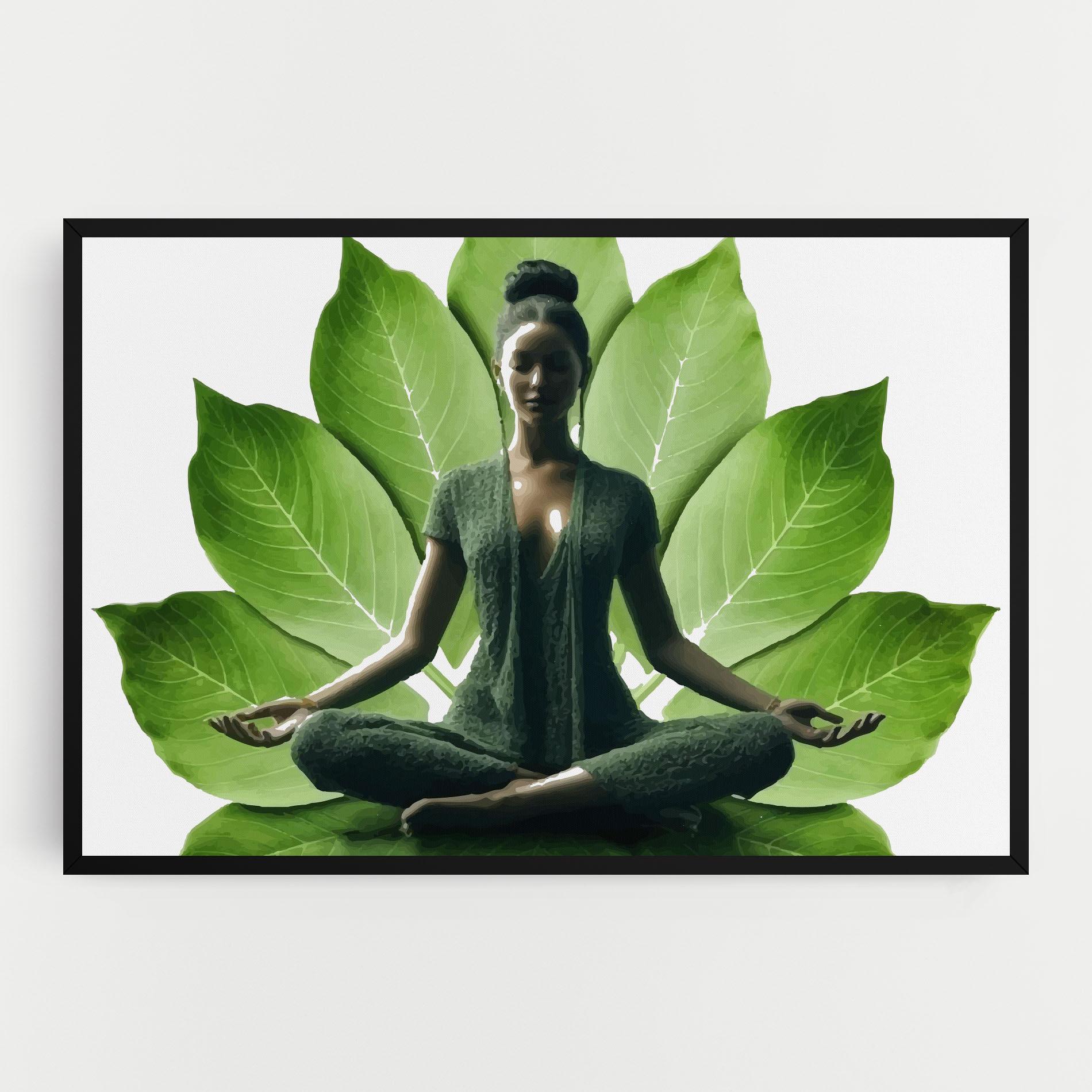 Tablou Canvas Leaf Yoga mockup 0