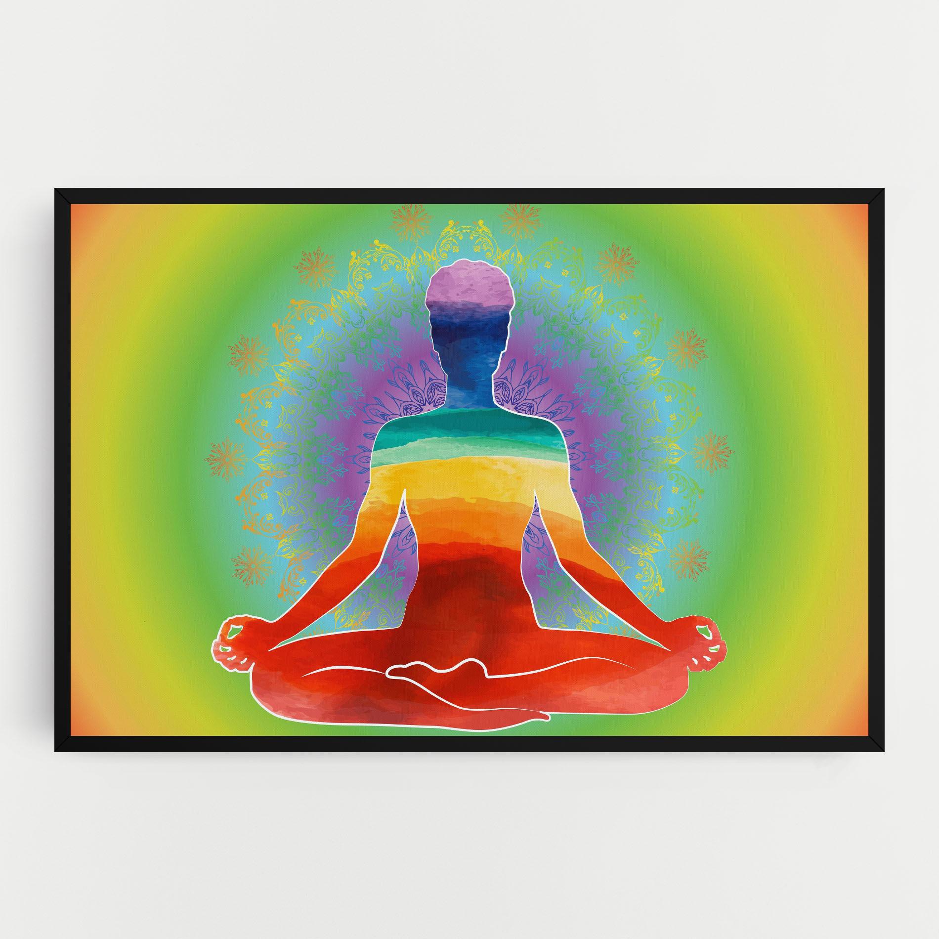 Tablou Canvas Rainbow Yoga mockup 0