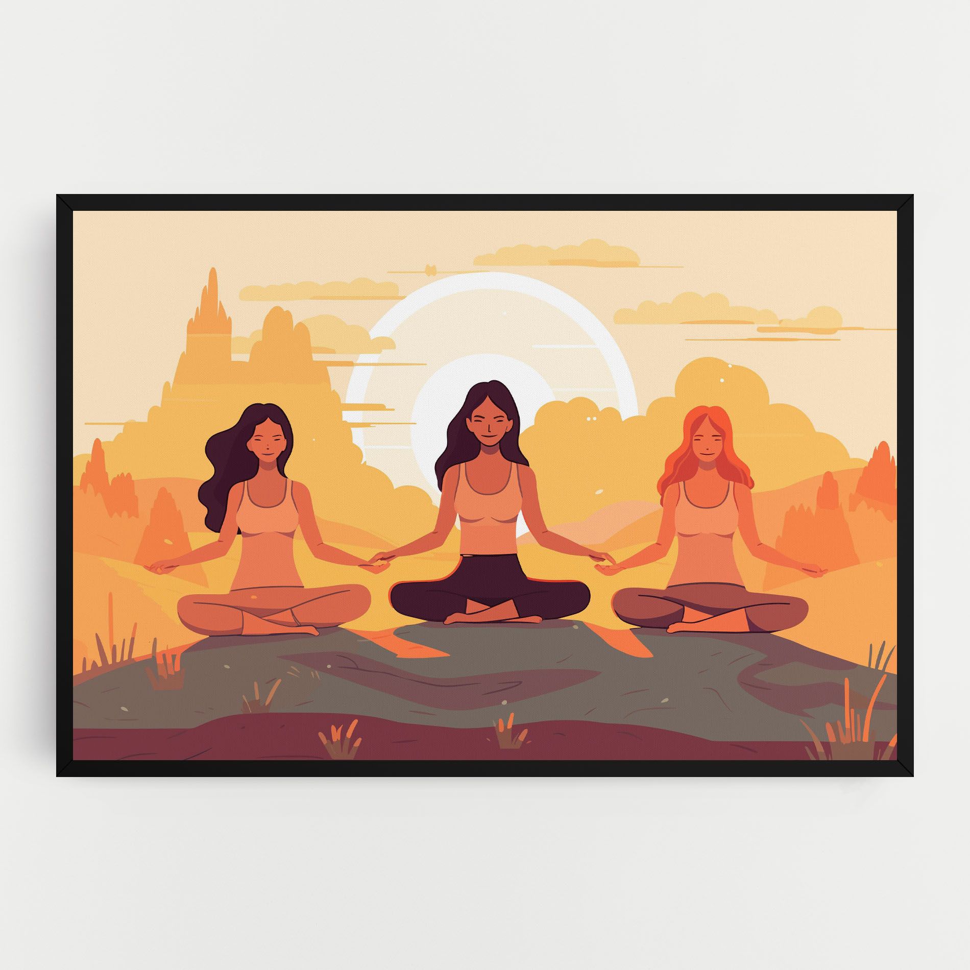 Three Yoga Girls mockup 0