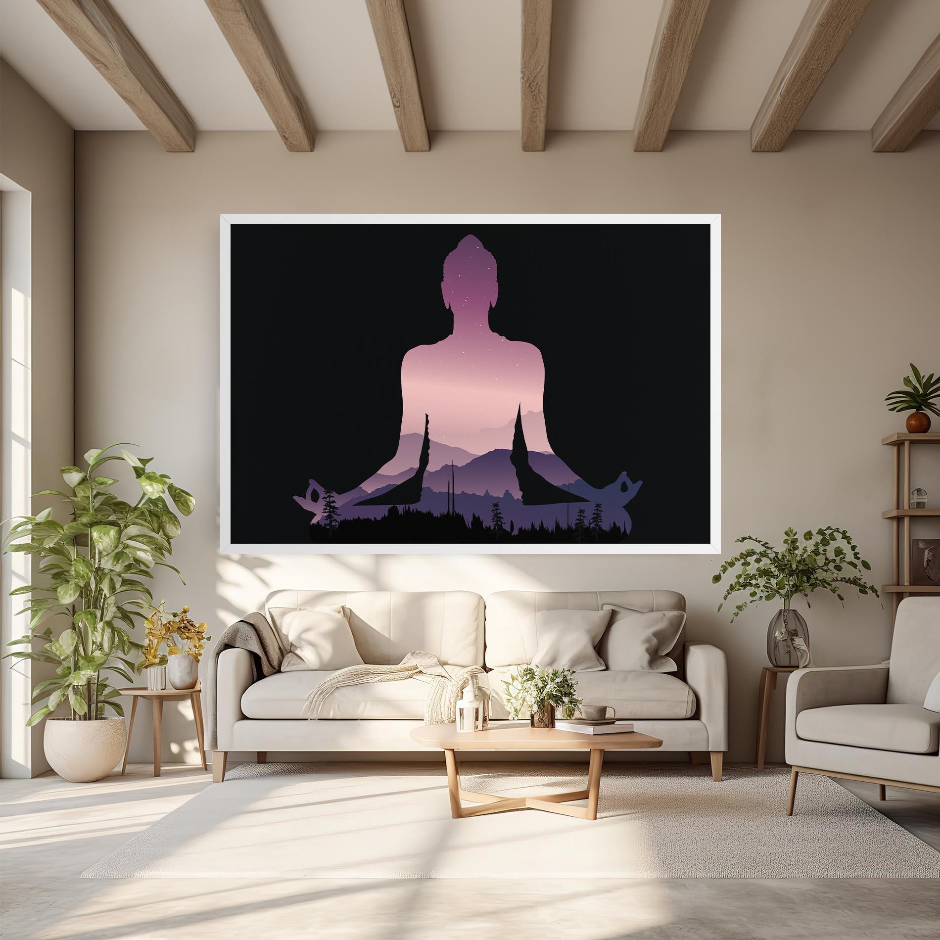 Tablou Canvas Forest Star Yoga mockup 6