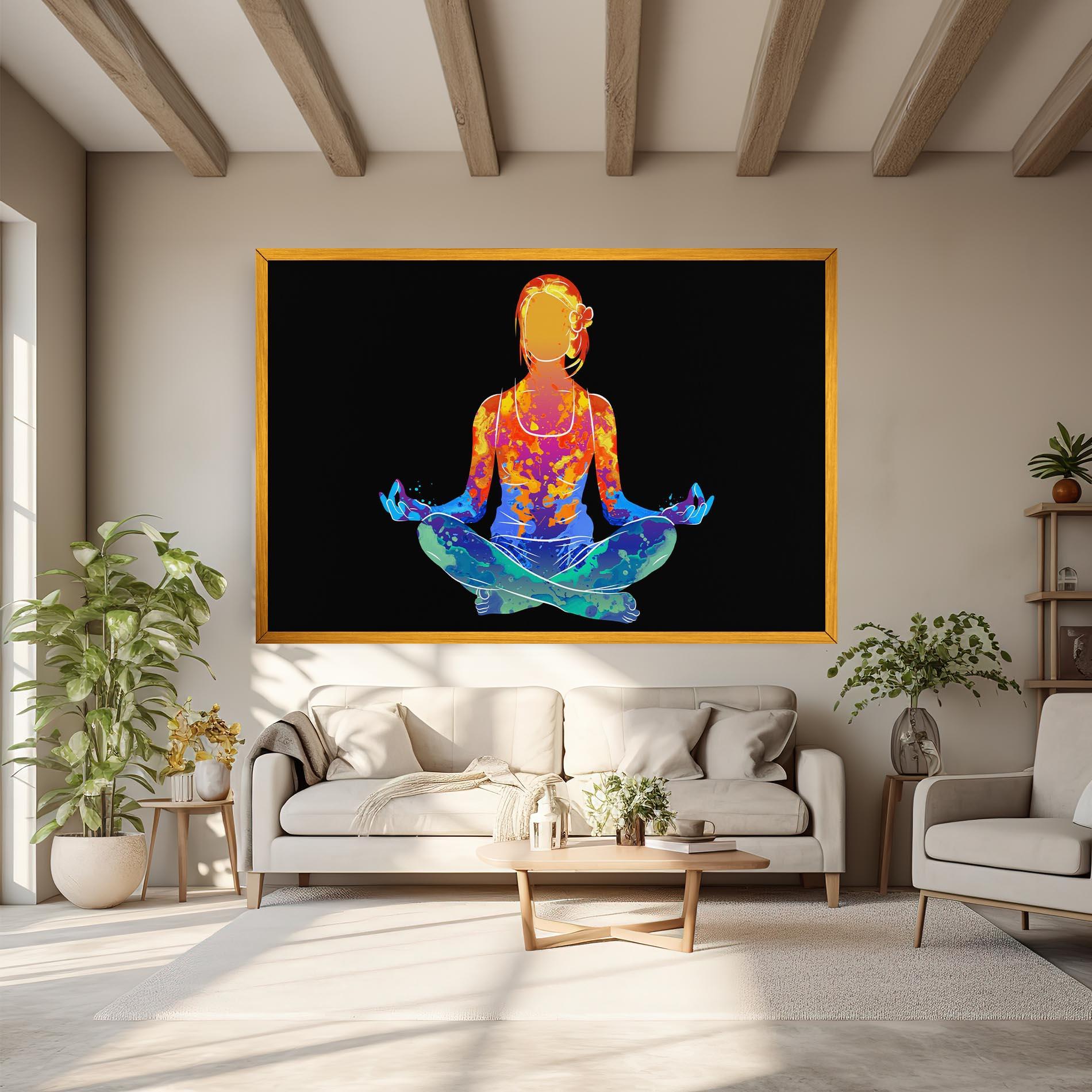 Tablou Canvas Colorful Meditation mockup 6