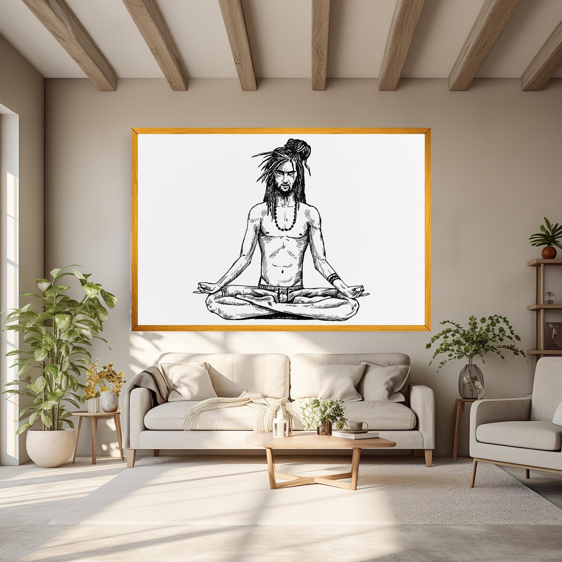 Tablou Canvas Focused Meditation mockup 6