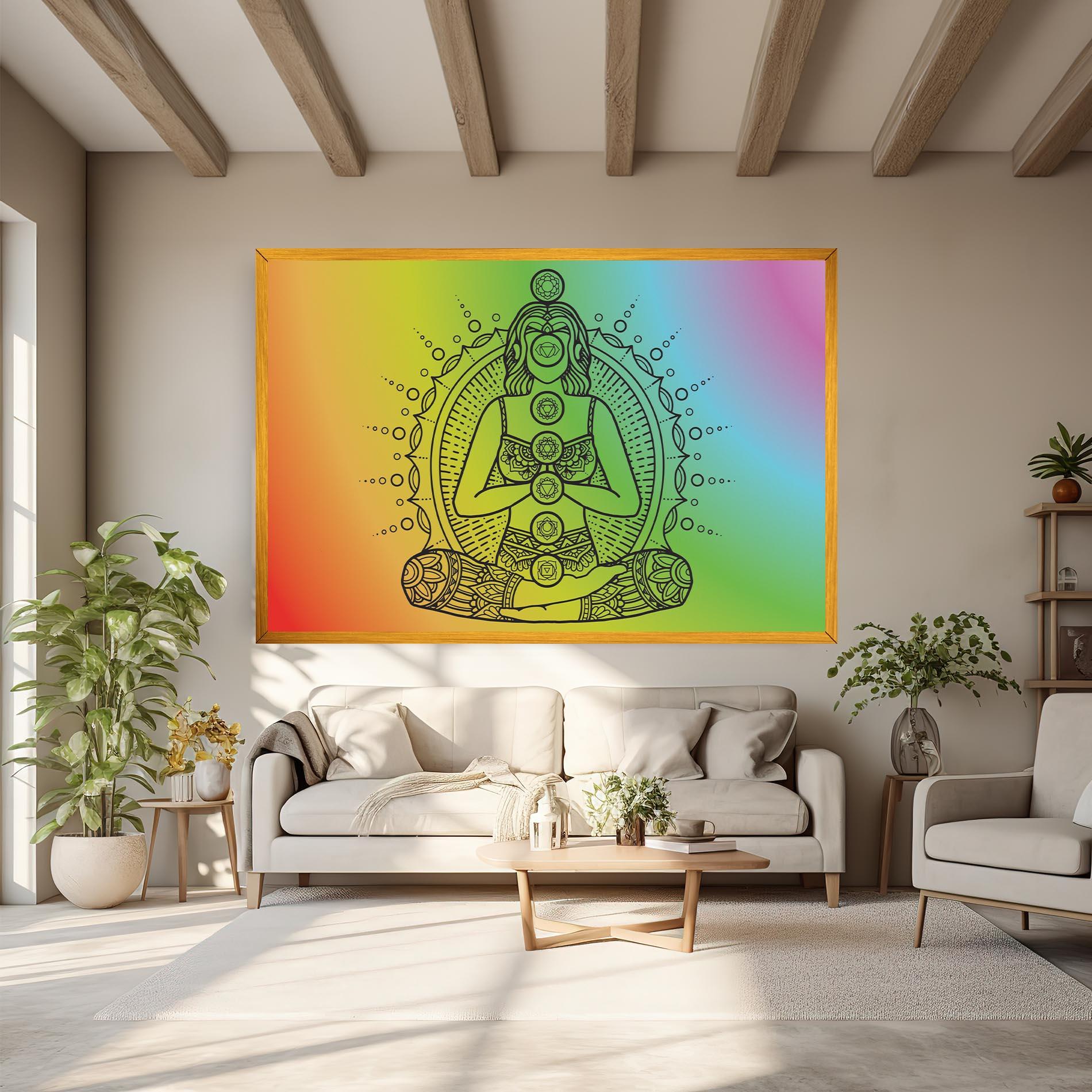 Tablou Canvas Girl Meditation mockup 6