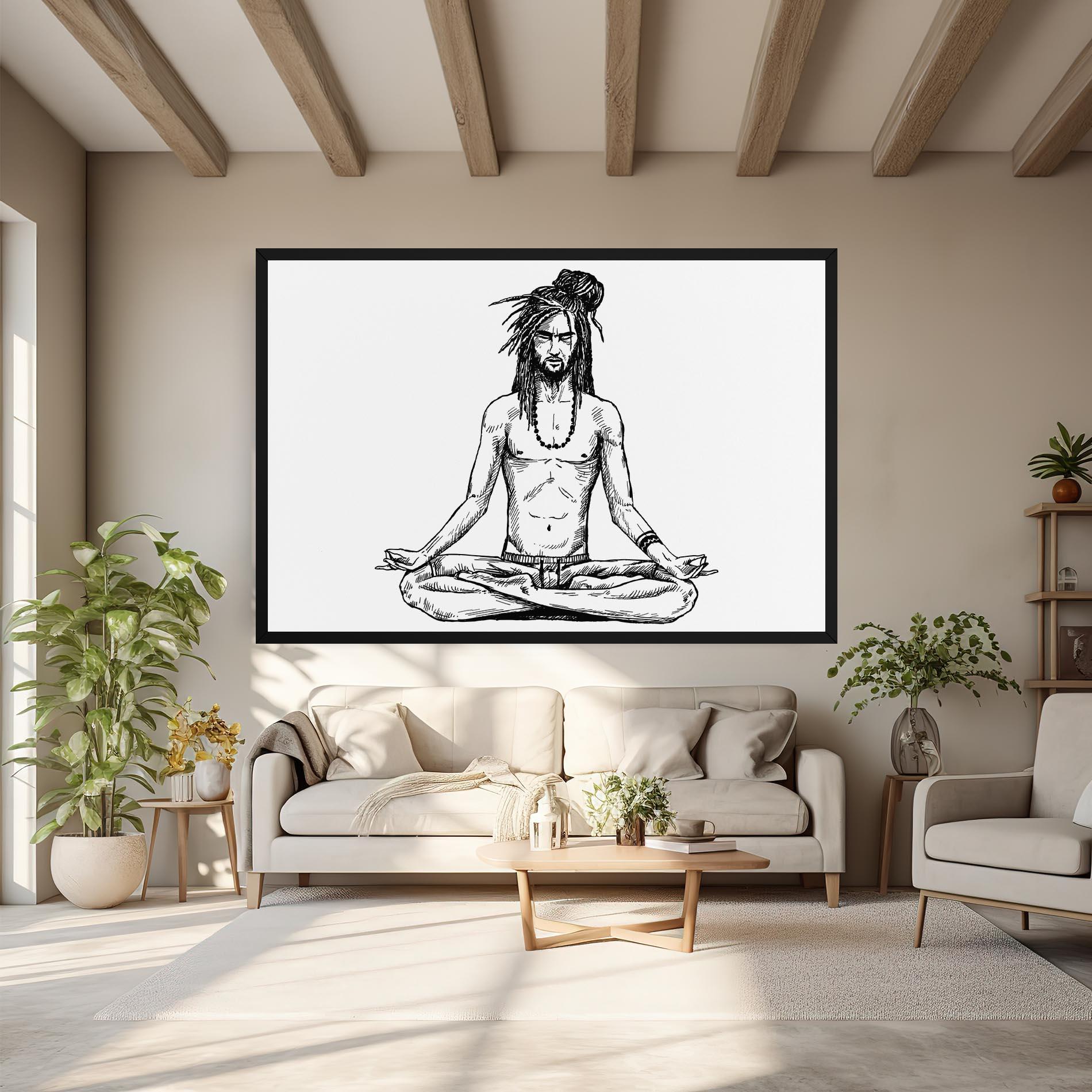 Tablou Canvas Focused Meditation mockup 6