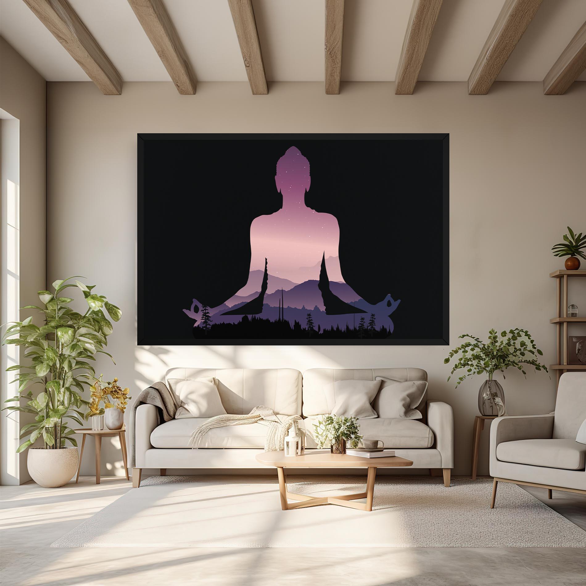 Tablou Canvas Forest Star Yoga mockup 6