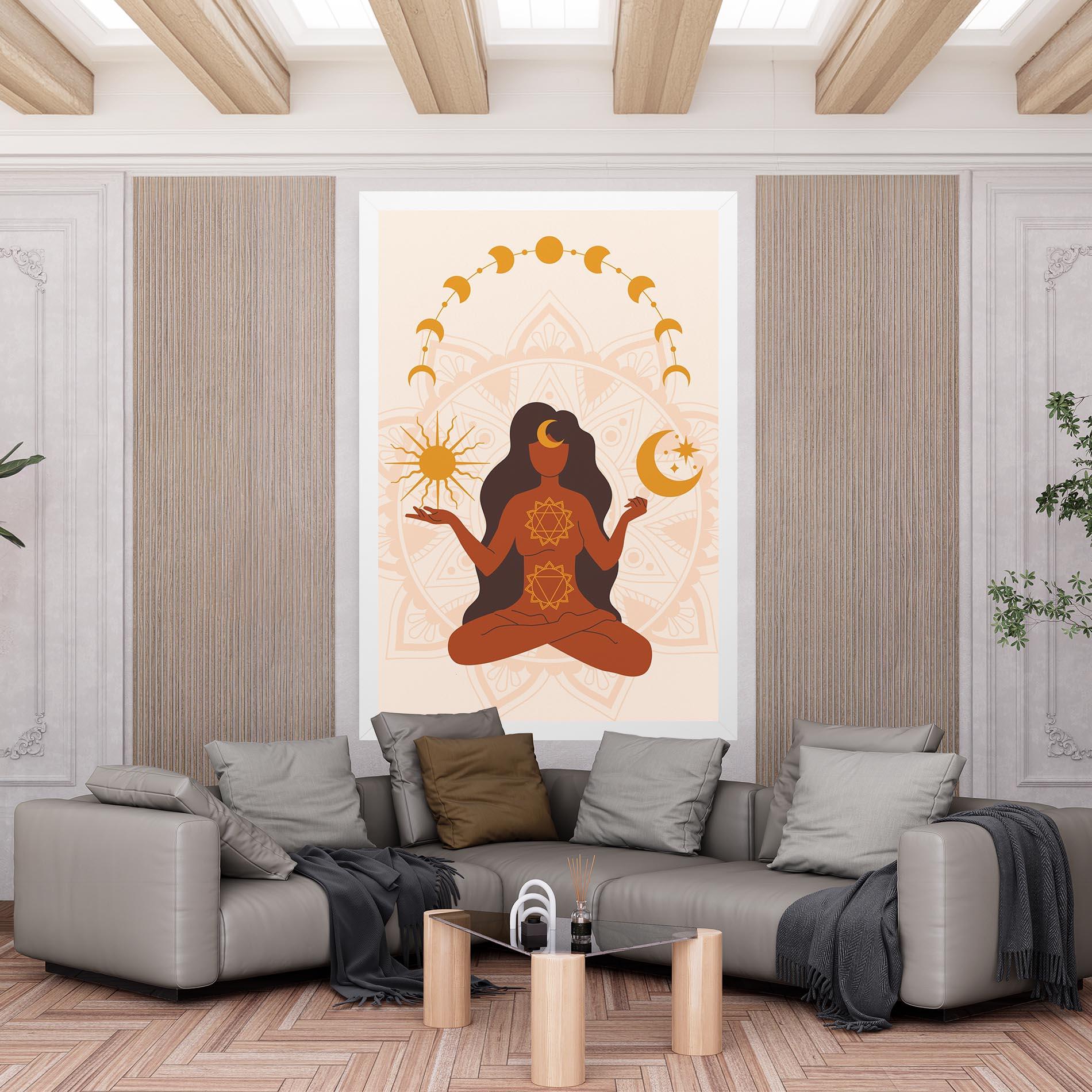 Tablou Canvas Moon Sun Meditation mockup 6