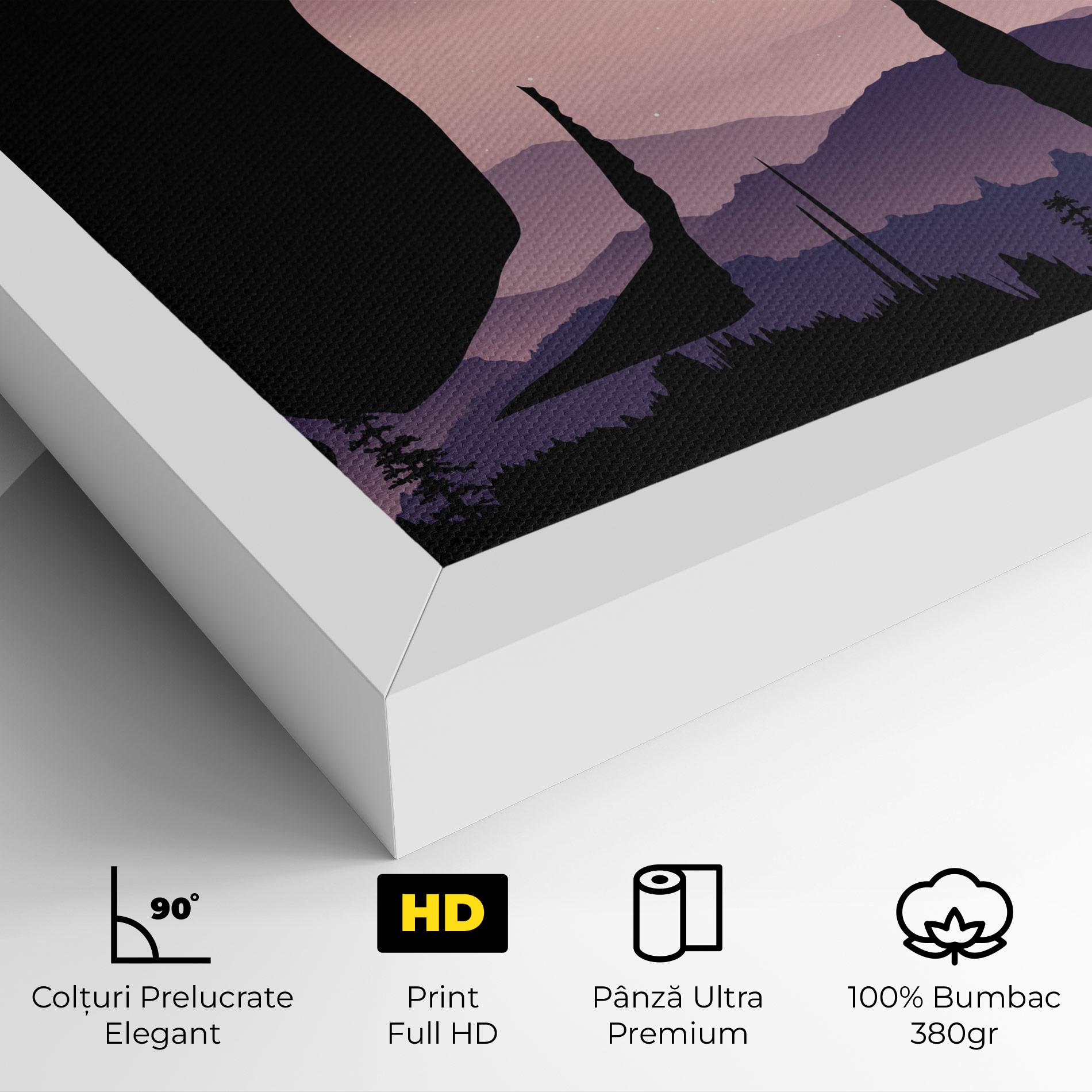 Tablou Canvas Forest Star Yoga mockup 4