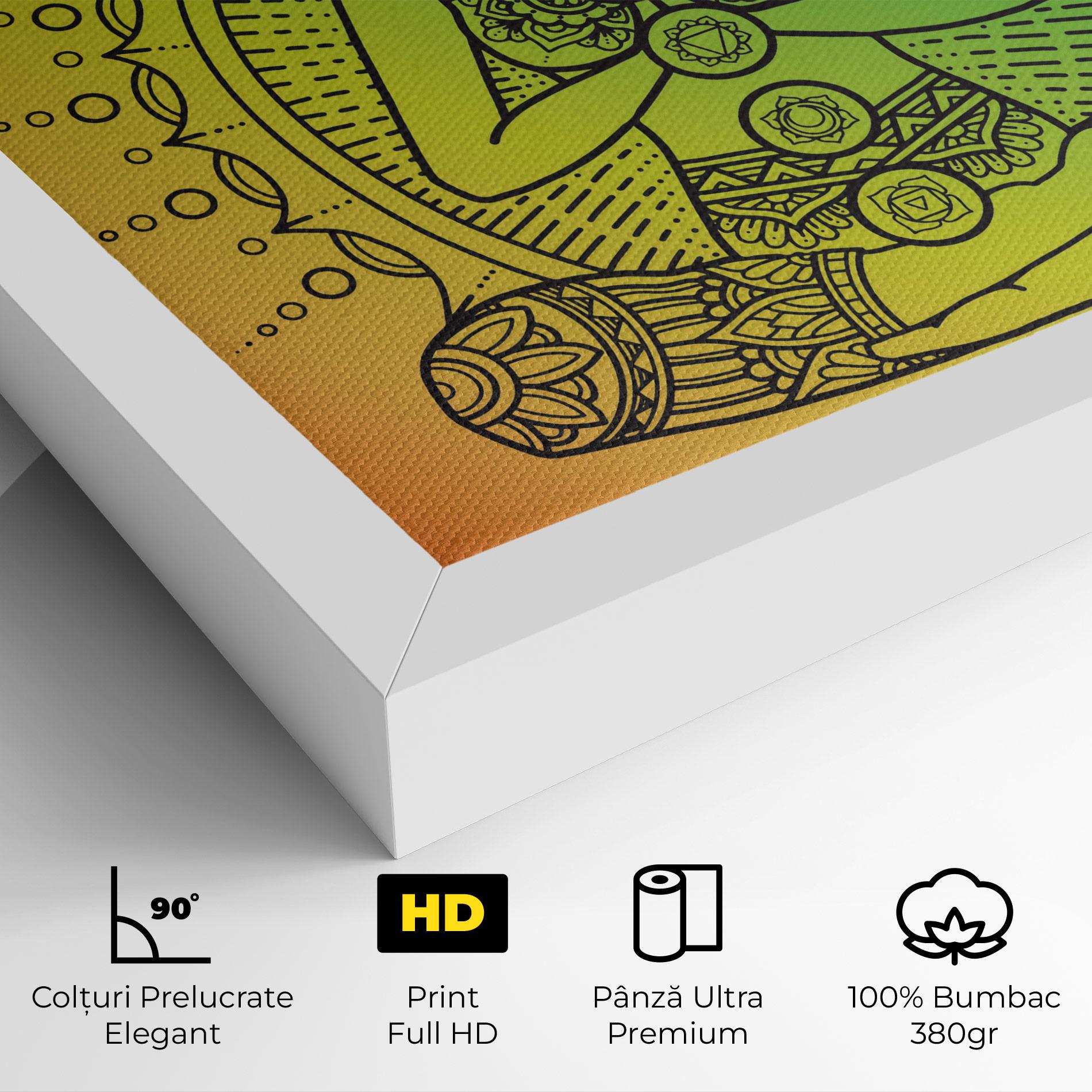 Tablou Canvas Girl Meditation mockup 4