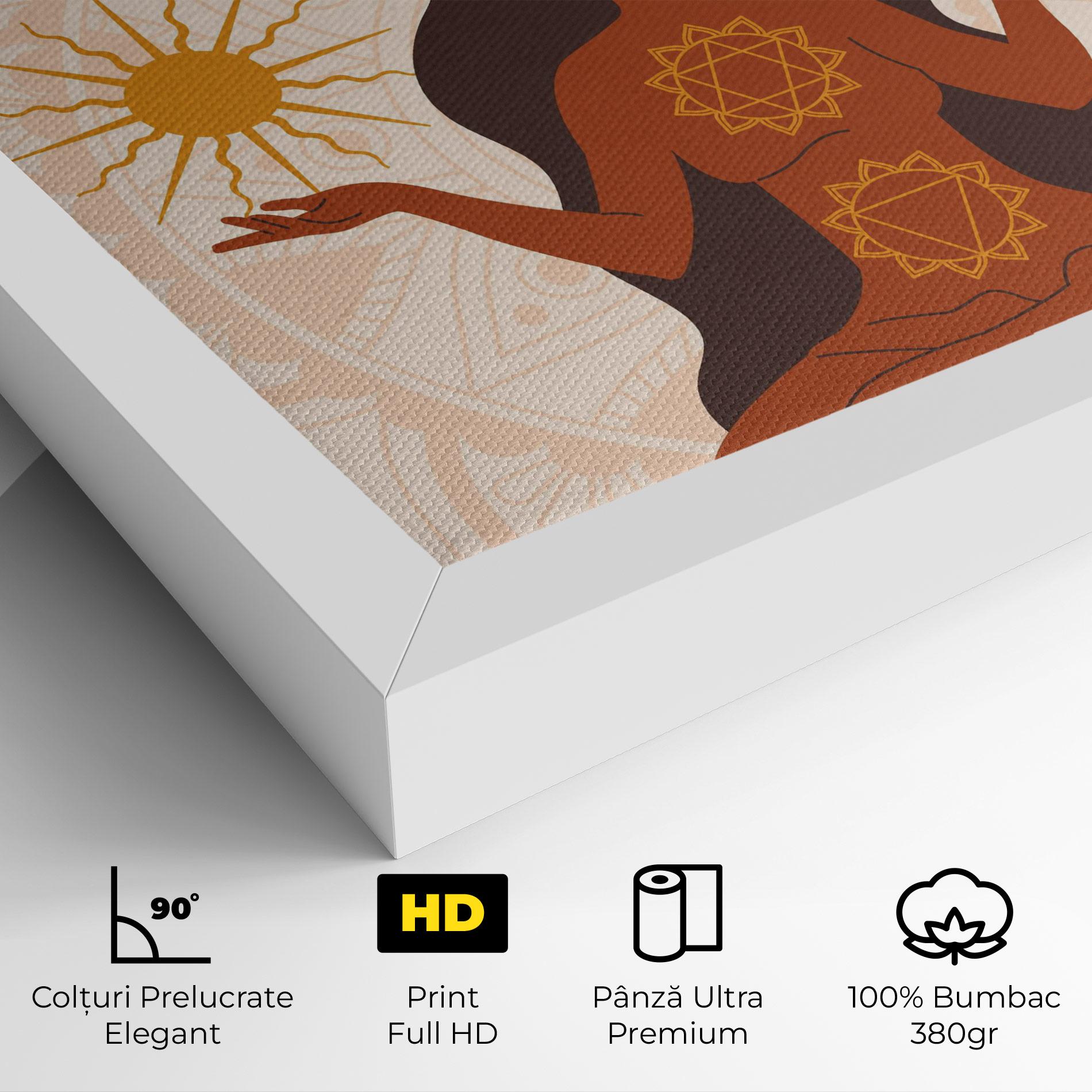 Tablou Canvas Moon Sun Meditation mockup 4