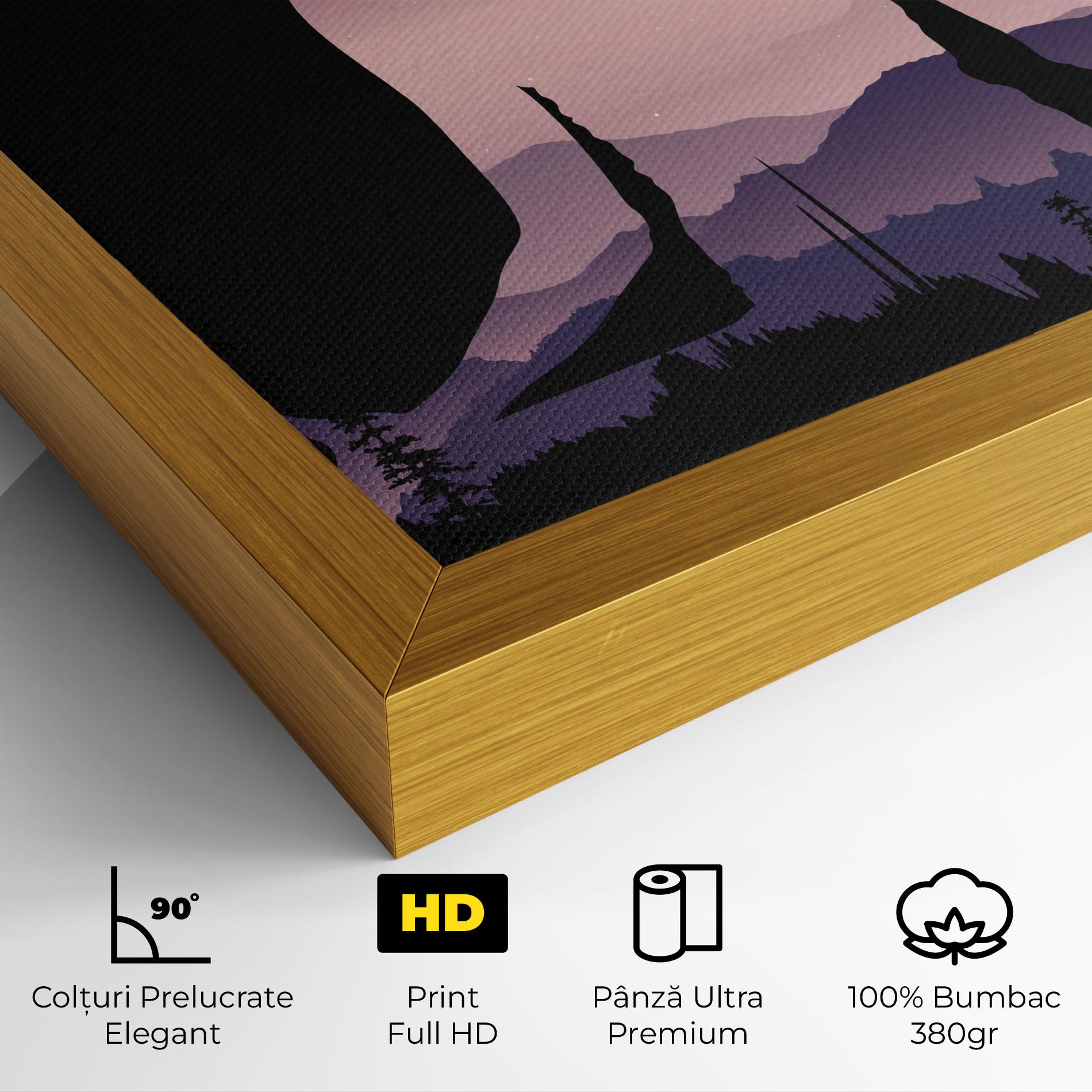 Tablou Canvas Forest Star Yoga mockup 4