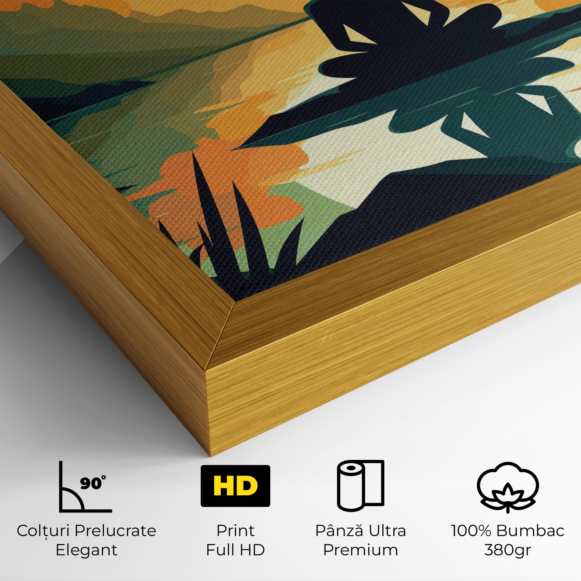 Tablou Canvas Forest Yoga mockup 4