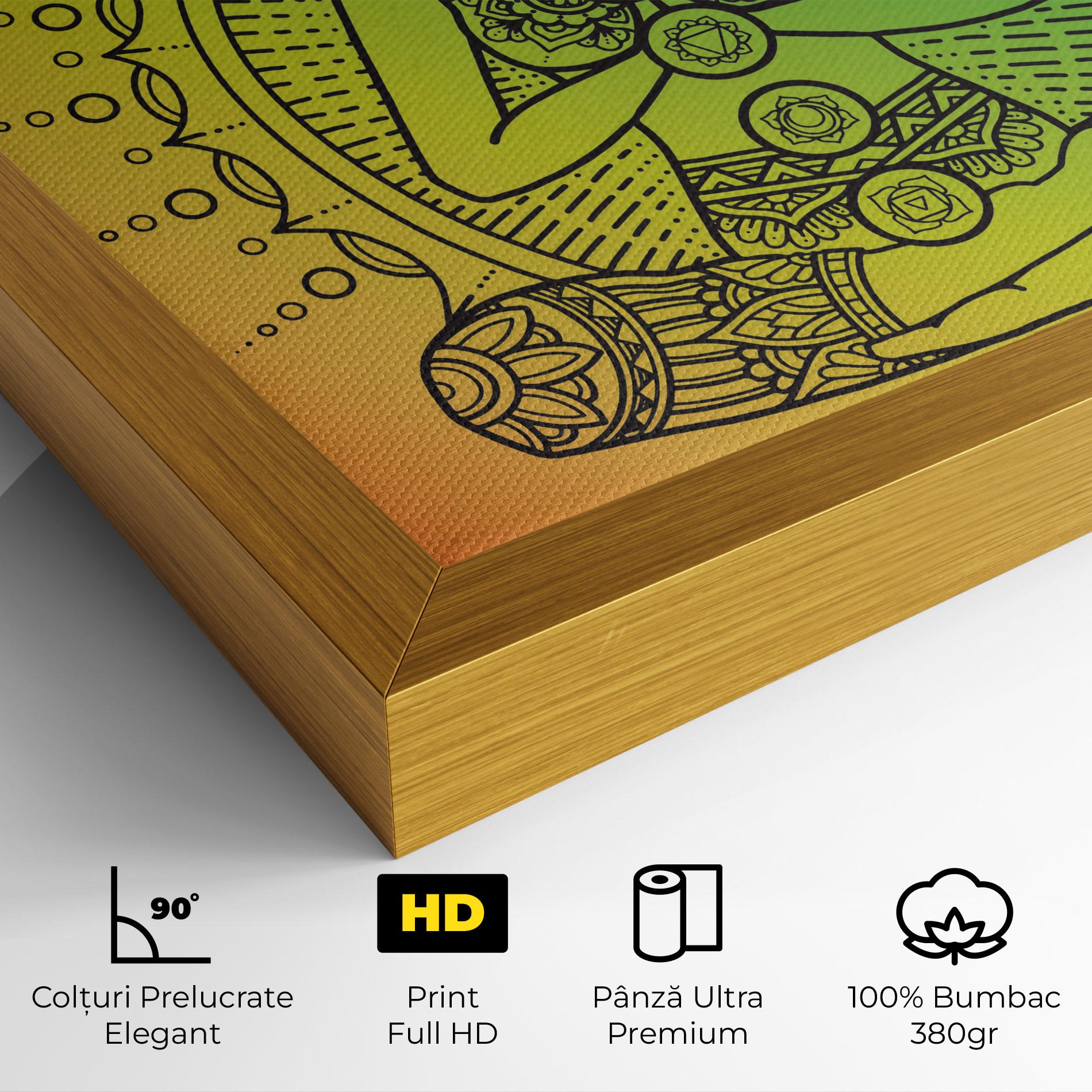 Tablou Canvas Girl Meditation mockup 4