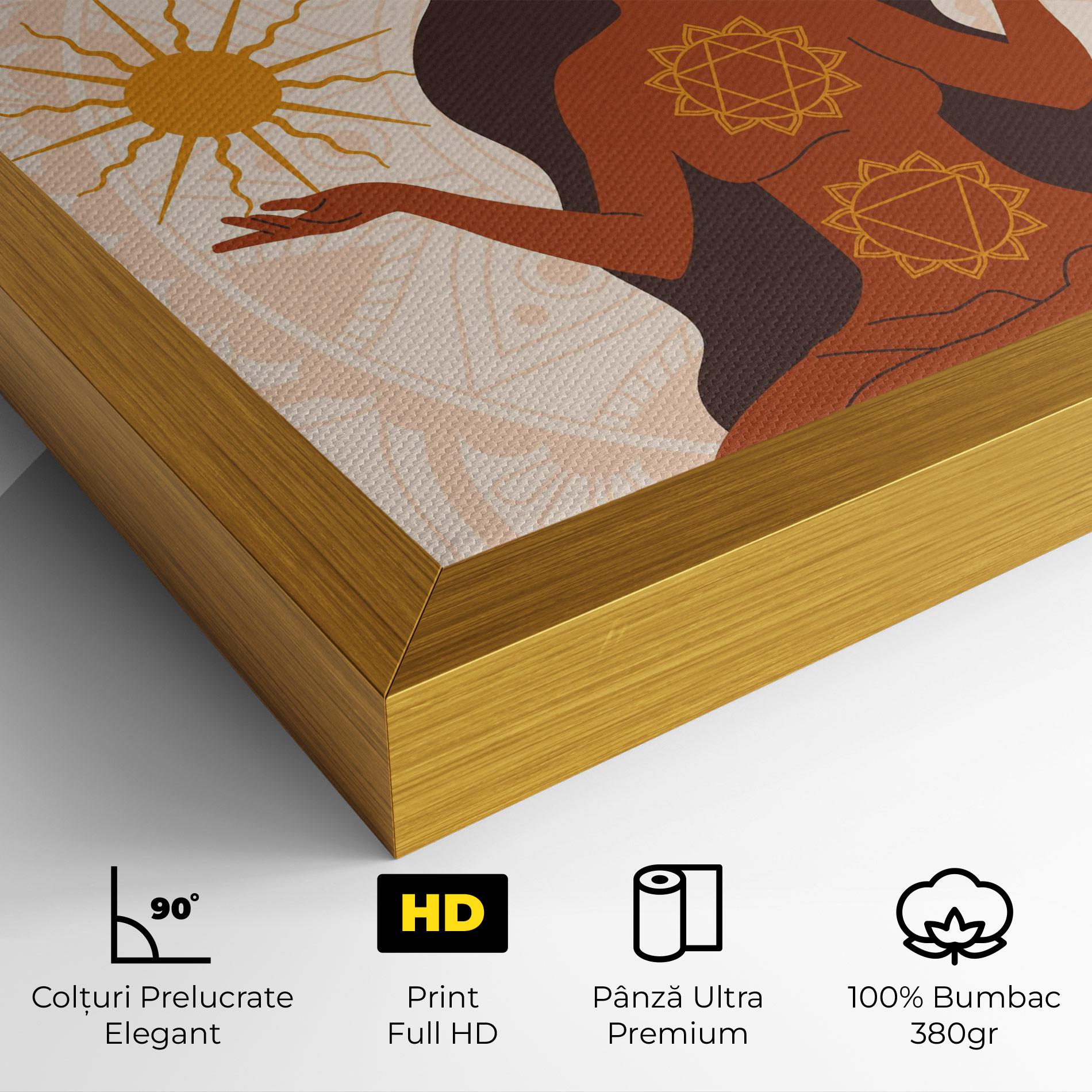 Tablou Canvas Moon Sun Meditation mockup 4