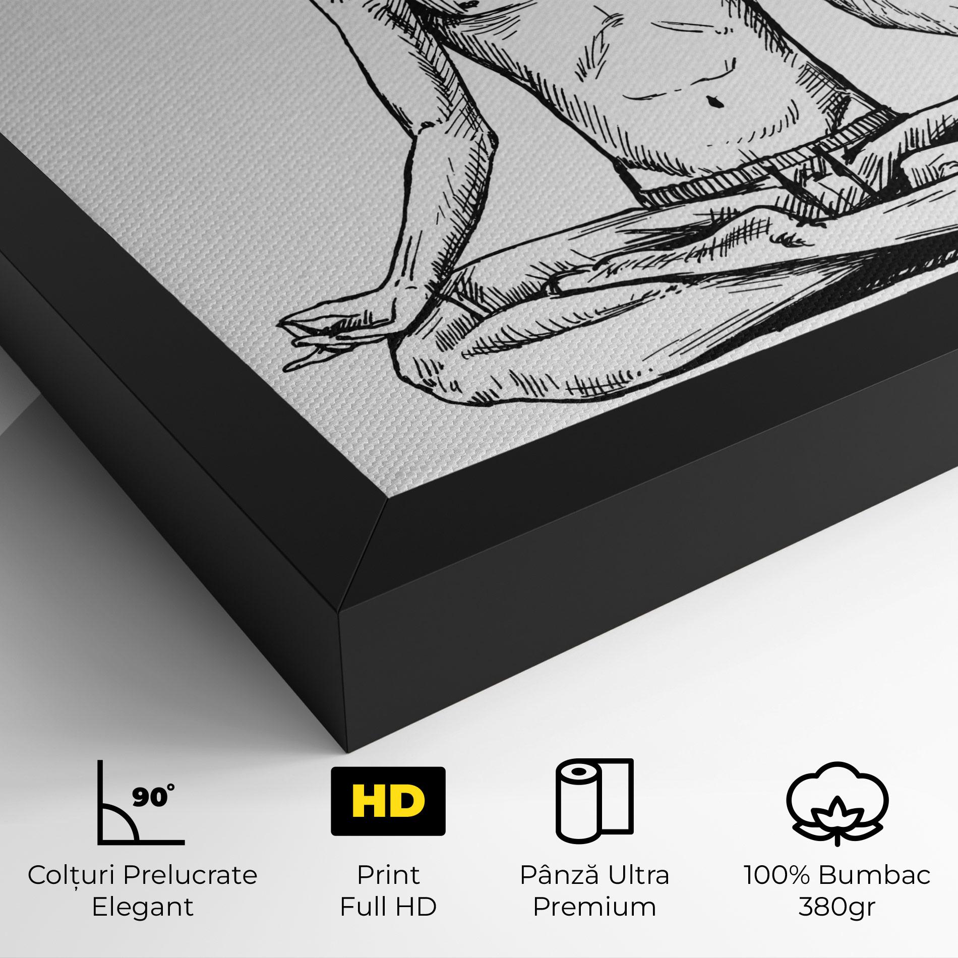 Tablou Canvas Focused Meditation mockup 4
