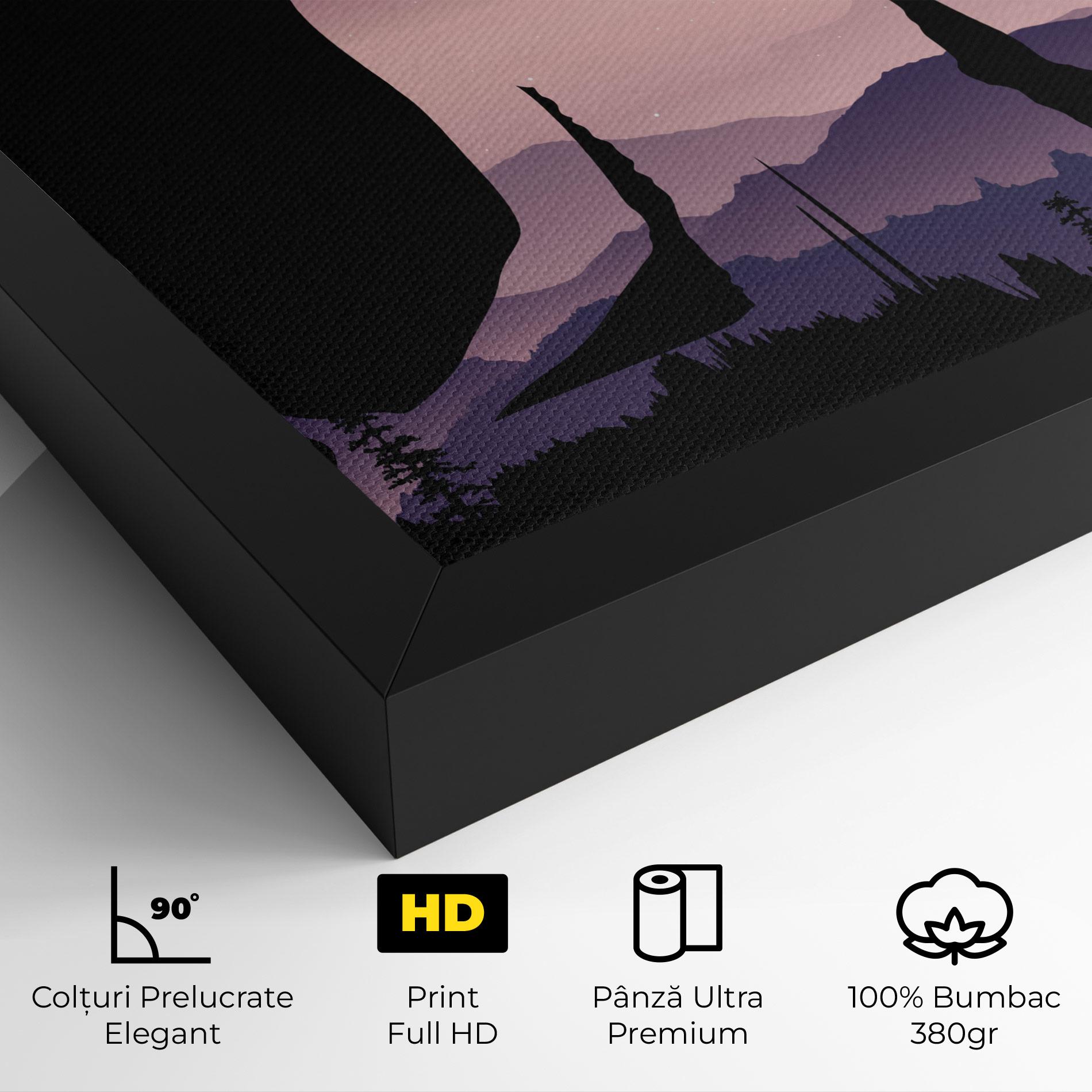 Tablou Canvas Forest Star Yoga mockup 4