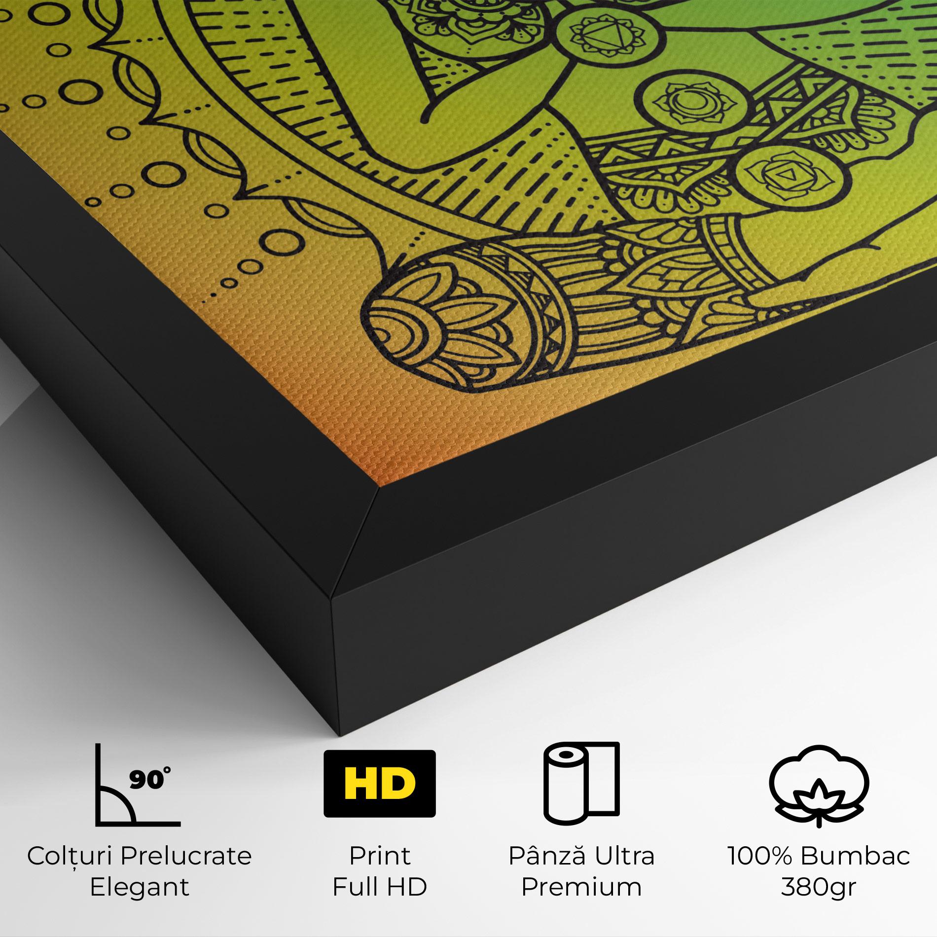 Tablou Canvas Girl Meditation mockup 4