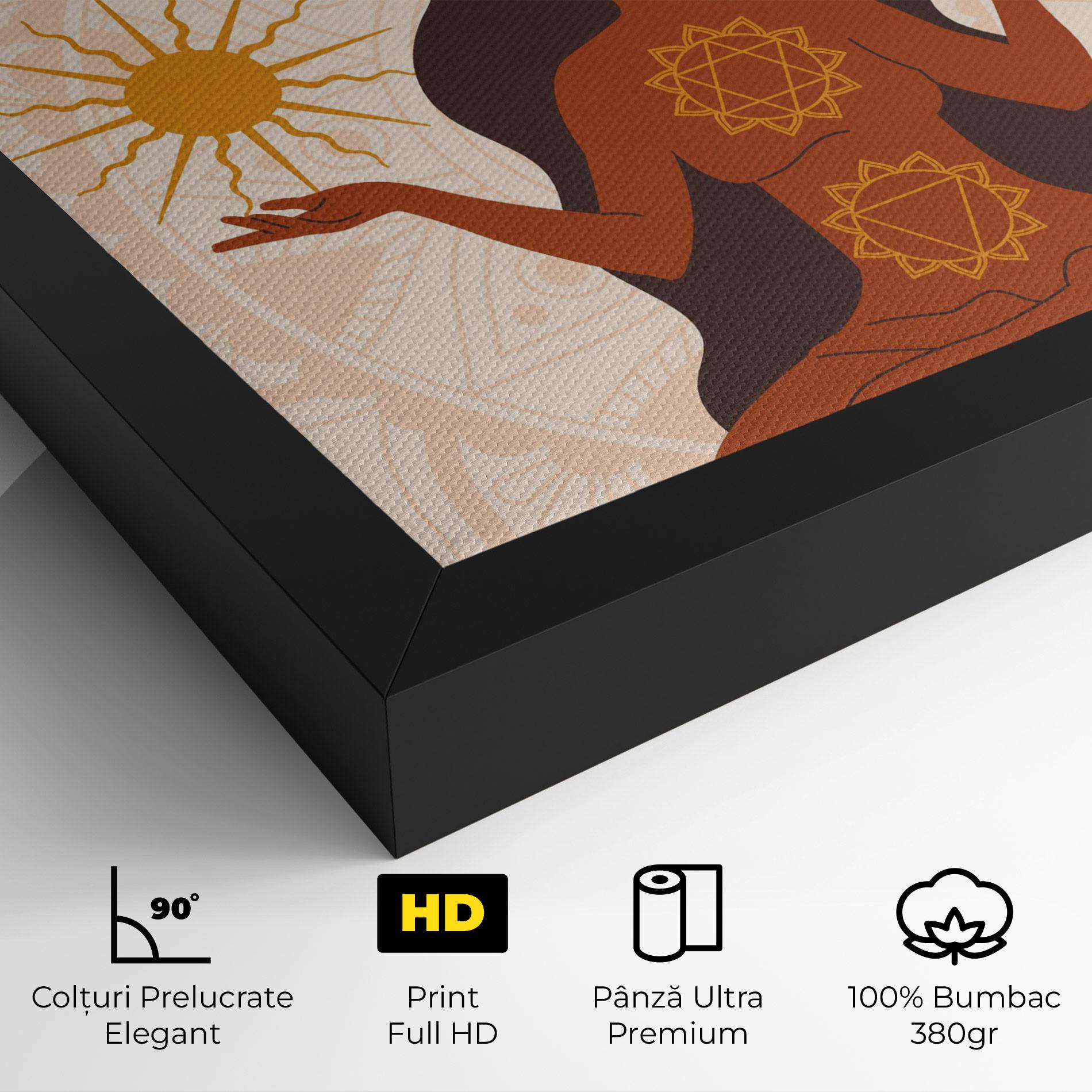 Tablou Canvas Moon Sun Meditation mockup 4