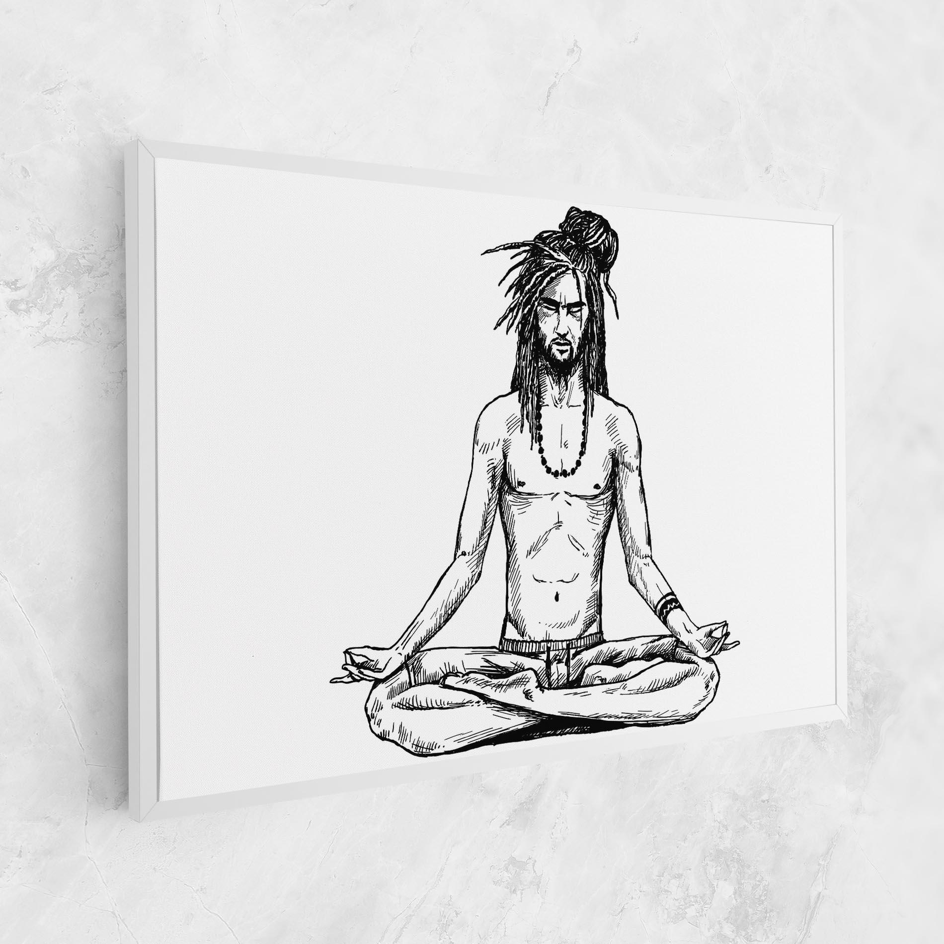 Tablou Canvas Focused Meditation mockup 1
