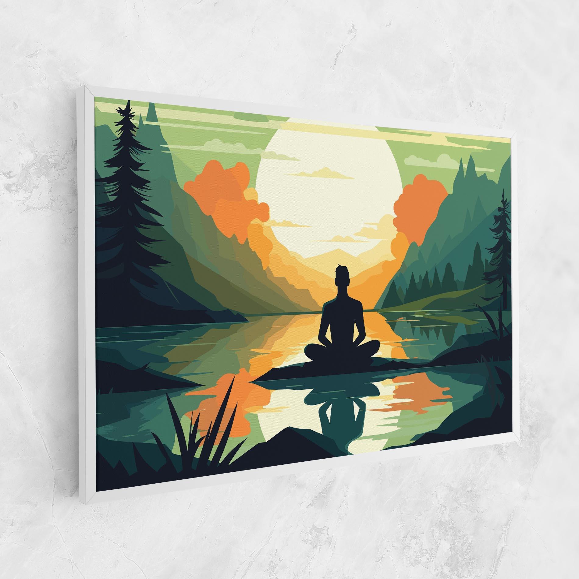 Tablou Canvas Forest Yoga mockup 1