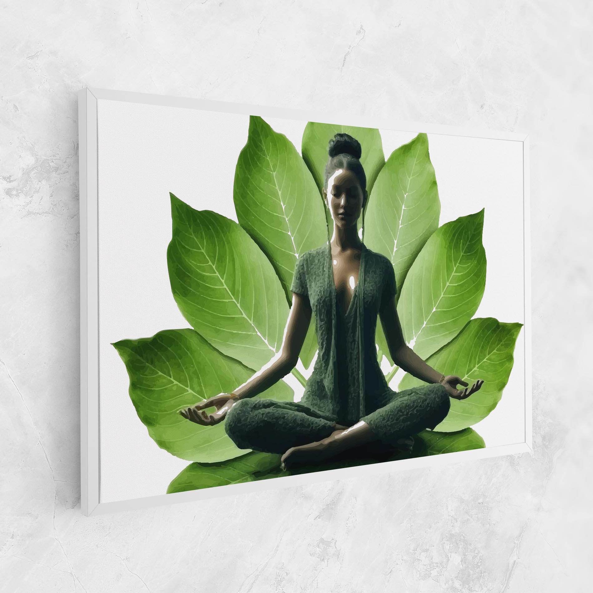 Tablou Canvas Leaf Yoga mockup 1