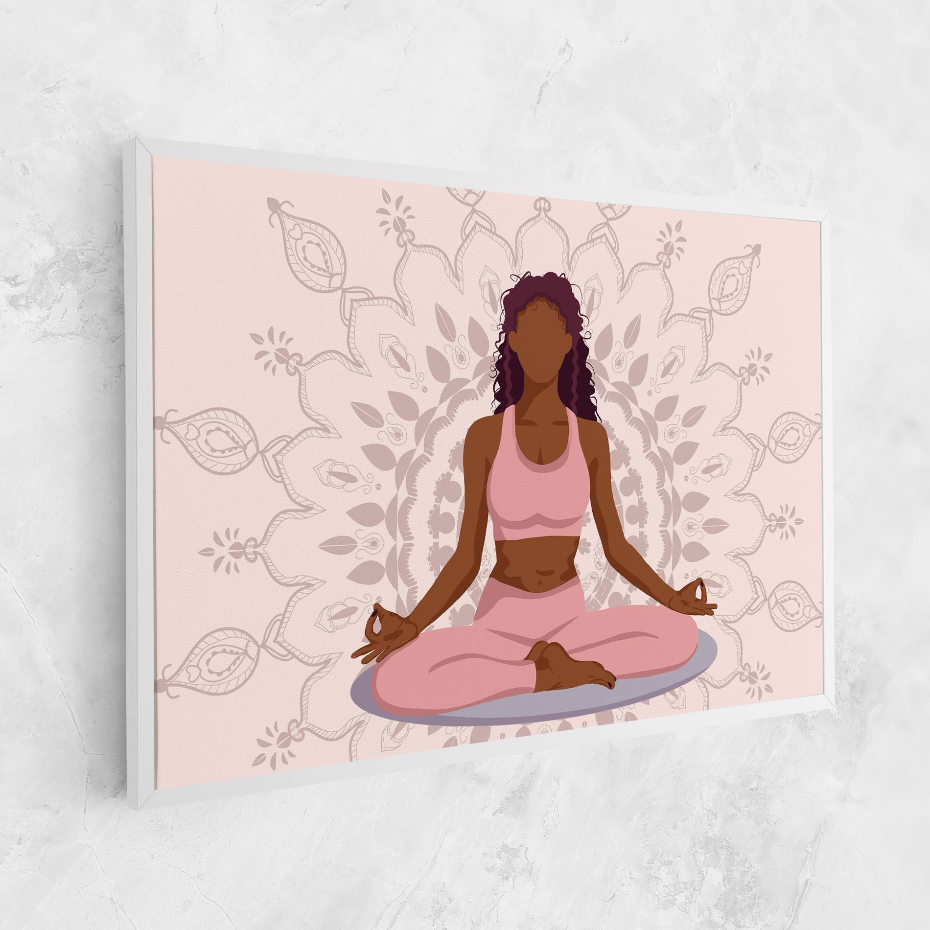 Tablou Canvas Lotus Position mockup 1