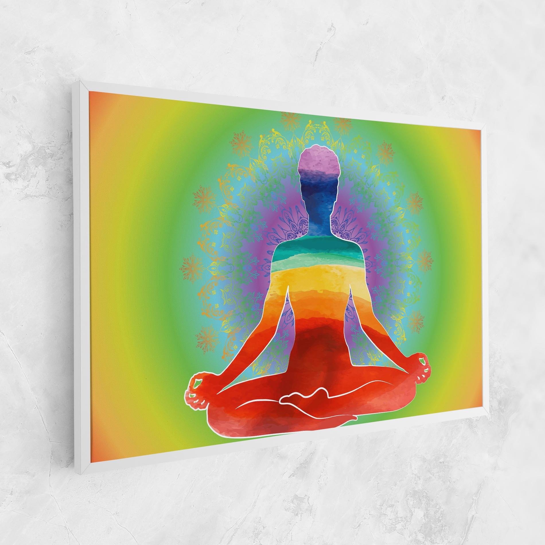 Tablou Canvas Rainbow Yoga mockup 1