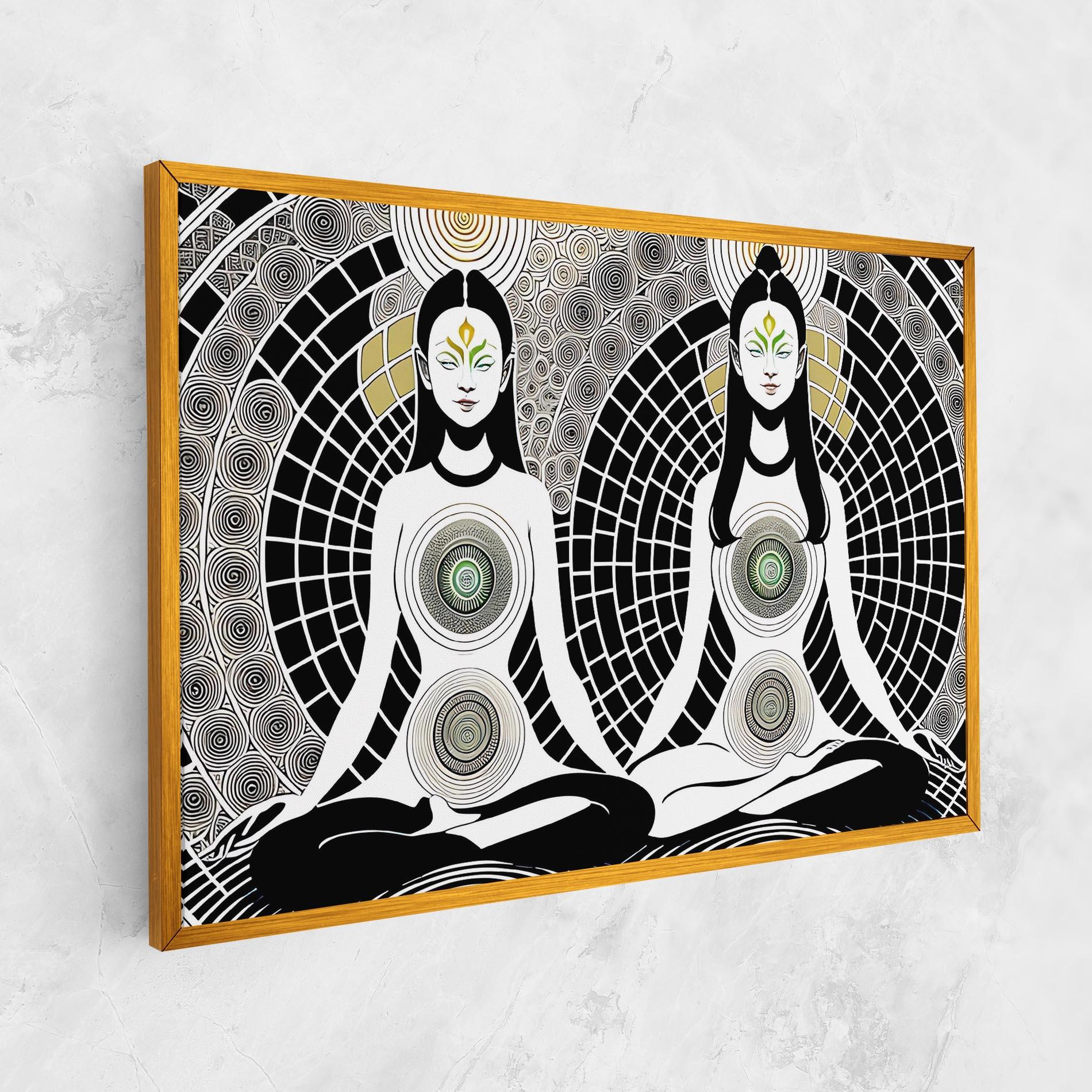 Tablou Canvas Clolorful Meditation mockup 1