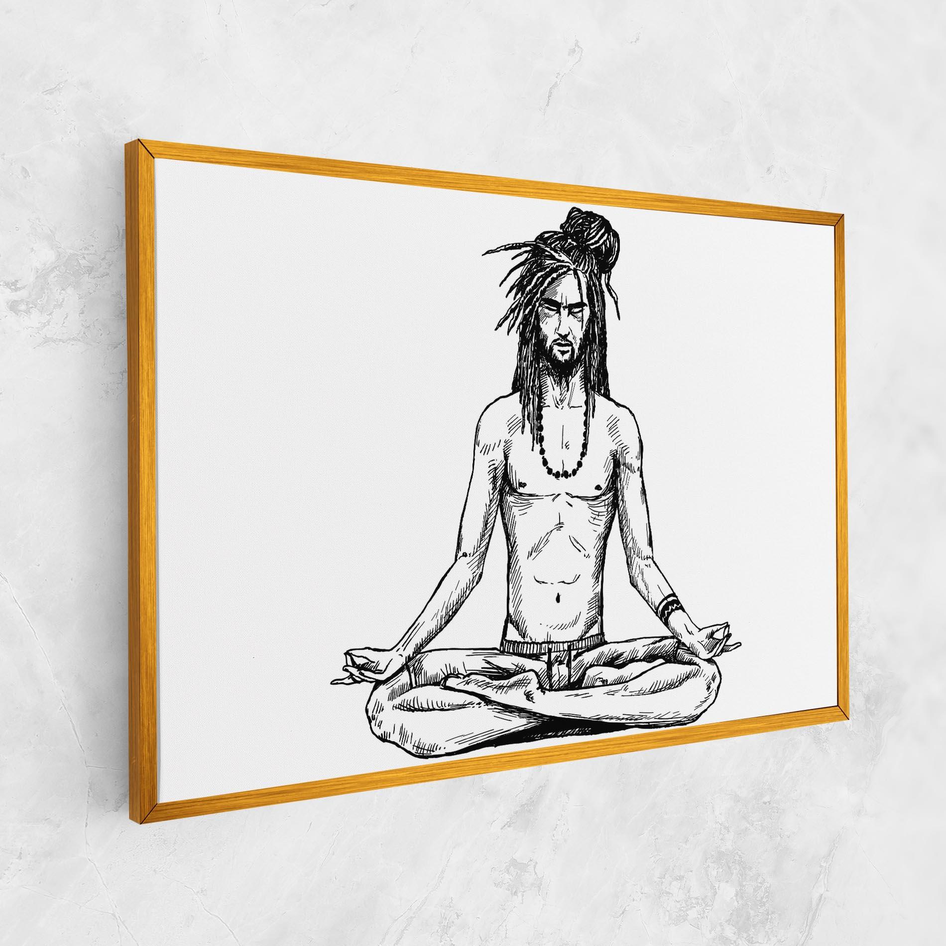 Tablou Canvas Focused Meditation mockup 1