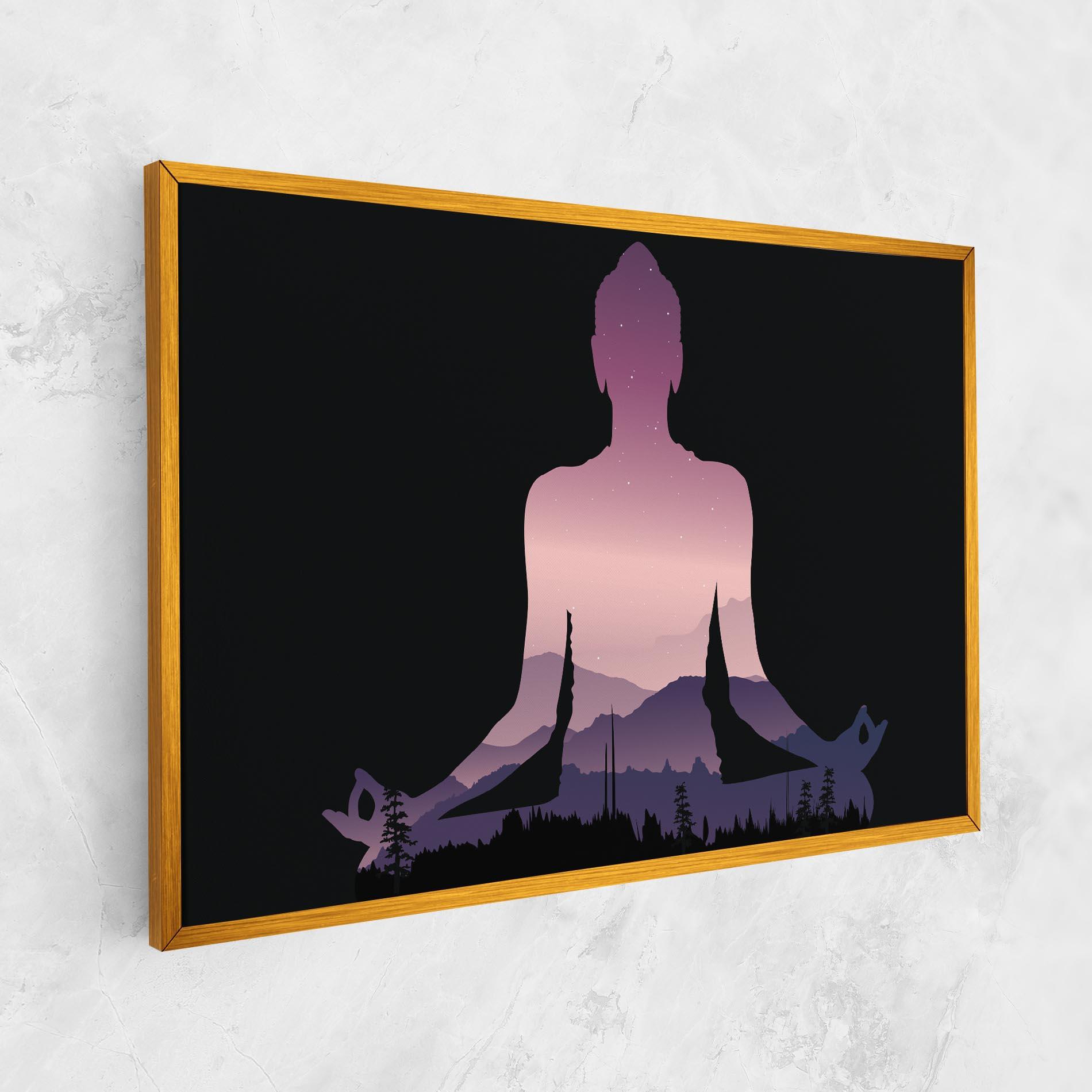 Tablou Canvas Forest Star Yoga mockup 1