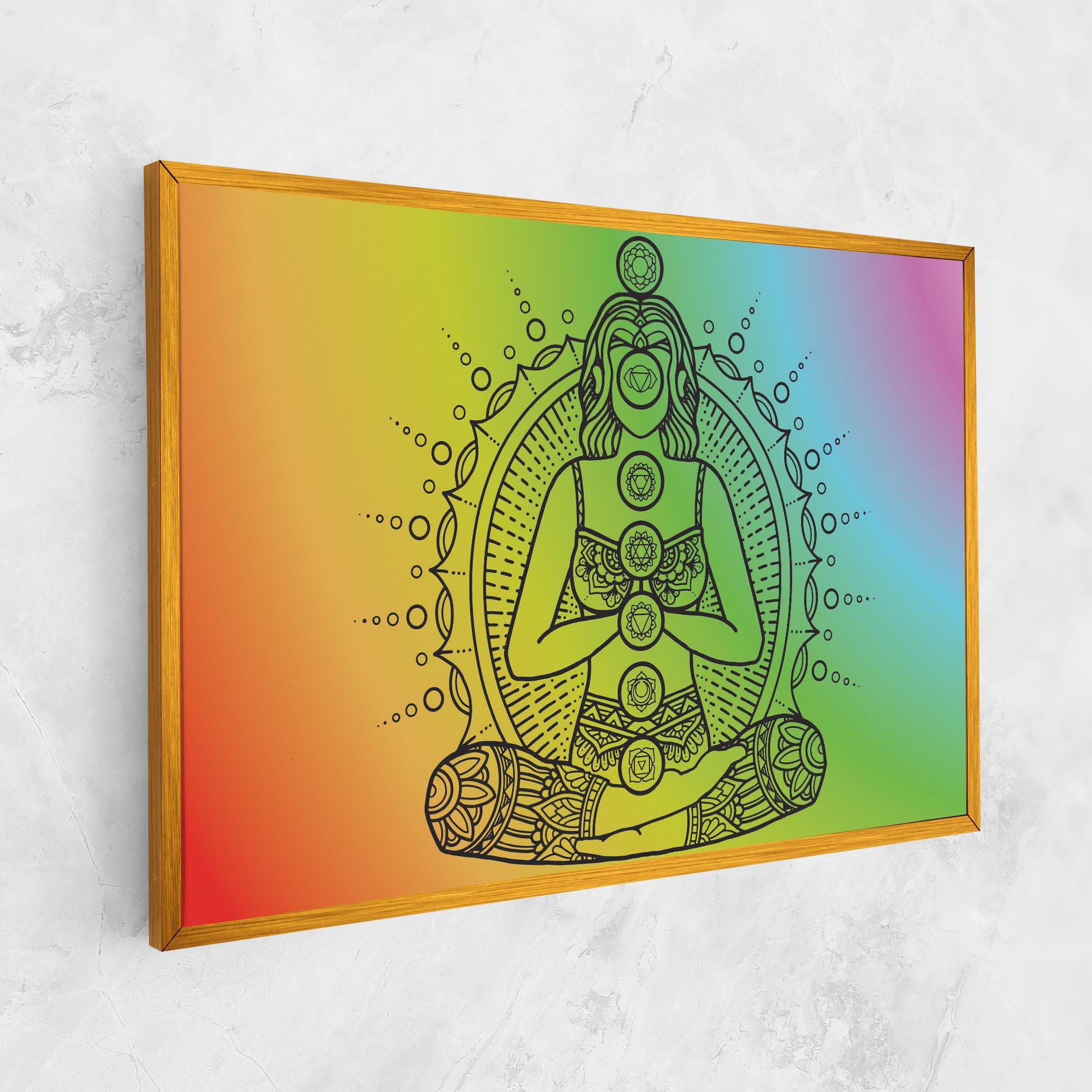 Tablou Canvas Girl Meditation mockup 1