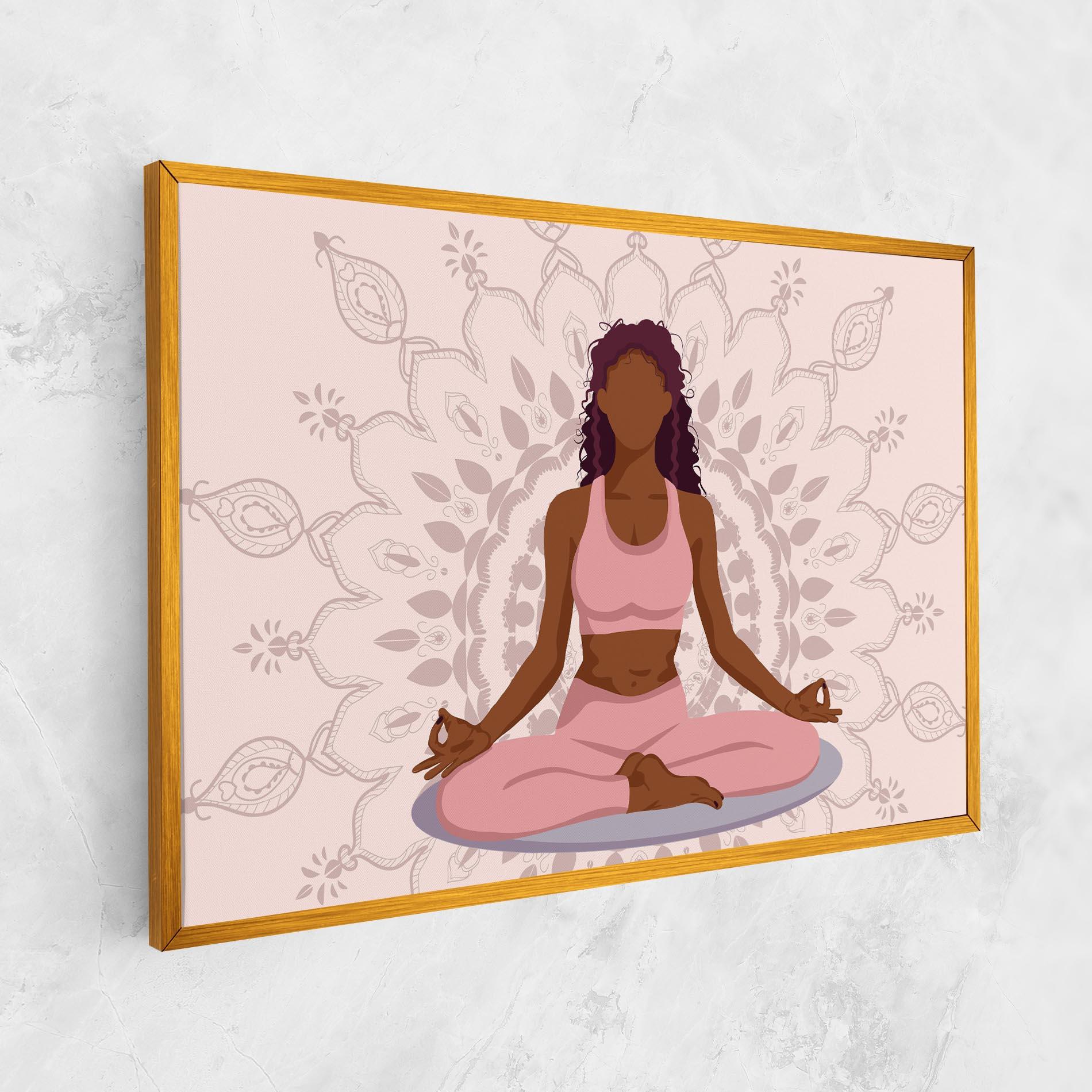 Tablou Canvas Lotus Position mockup 1