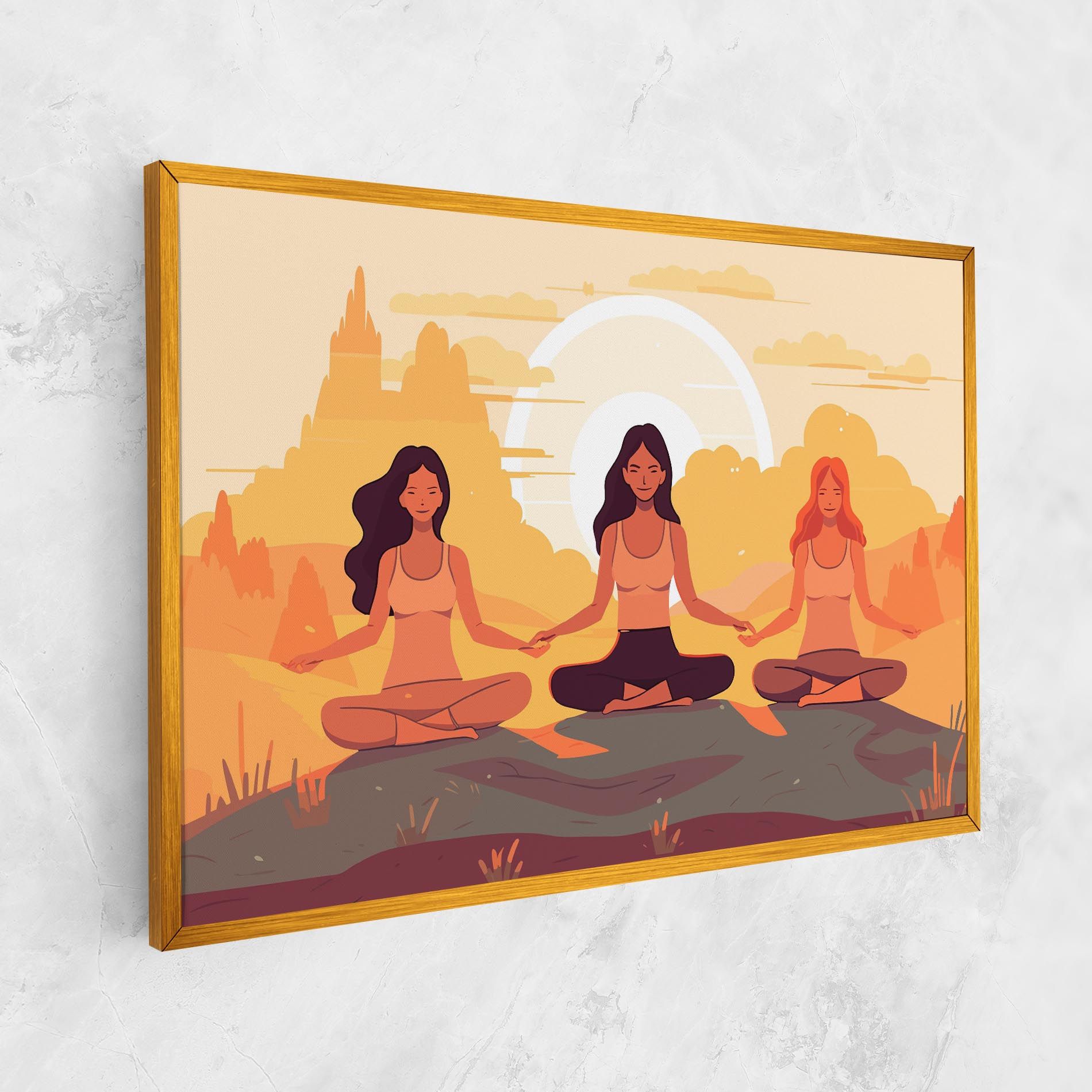Three Yoga Girls mockup 1