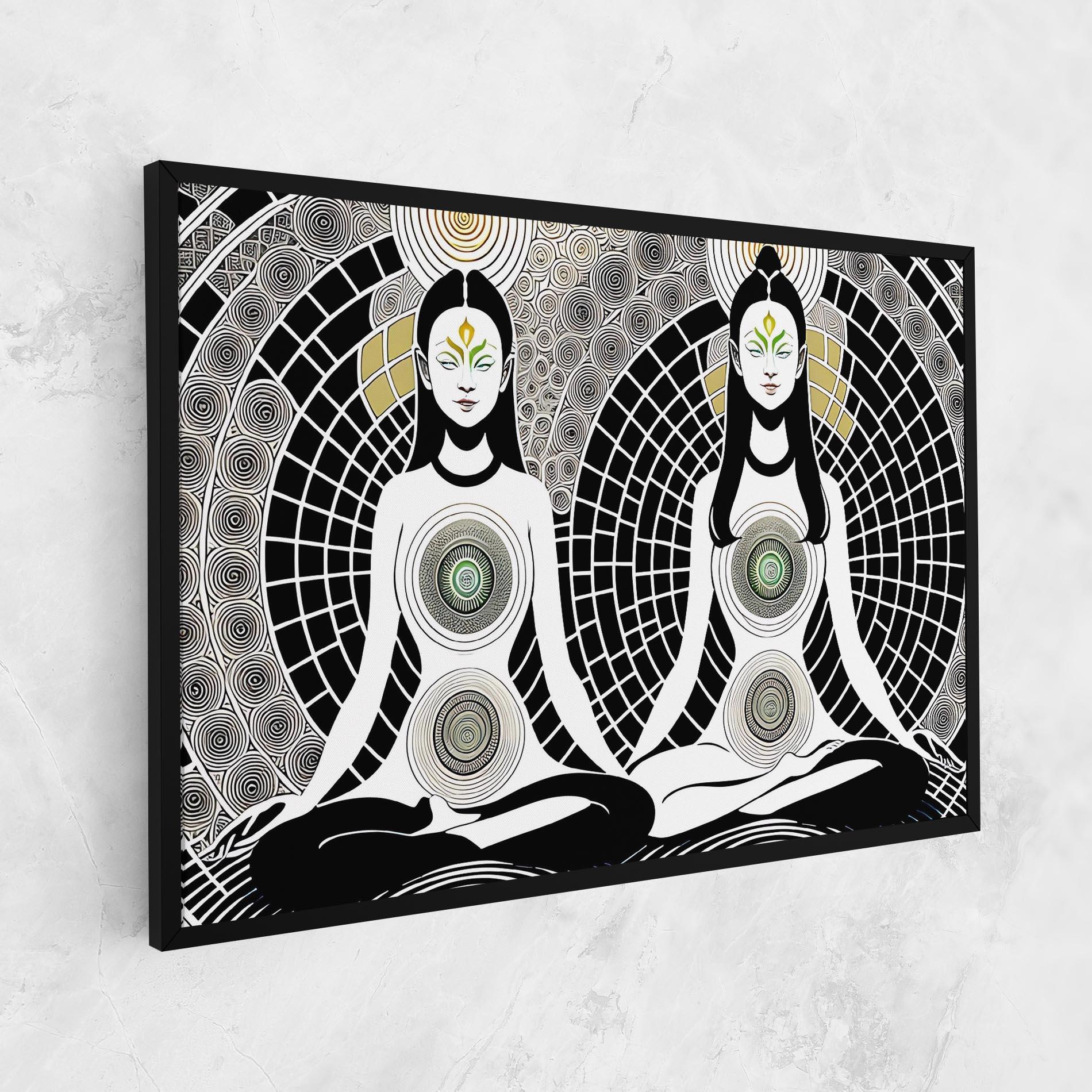 Tablou Canvas Clolorful Meditation mockup 1