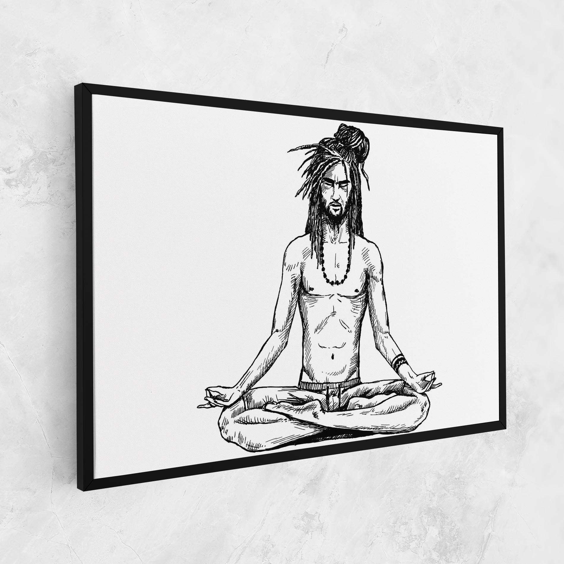 Tablou Canvas Focused Meditation mockup 1