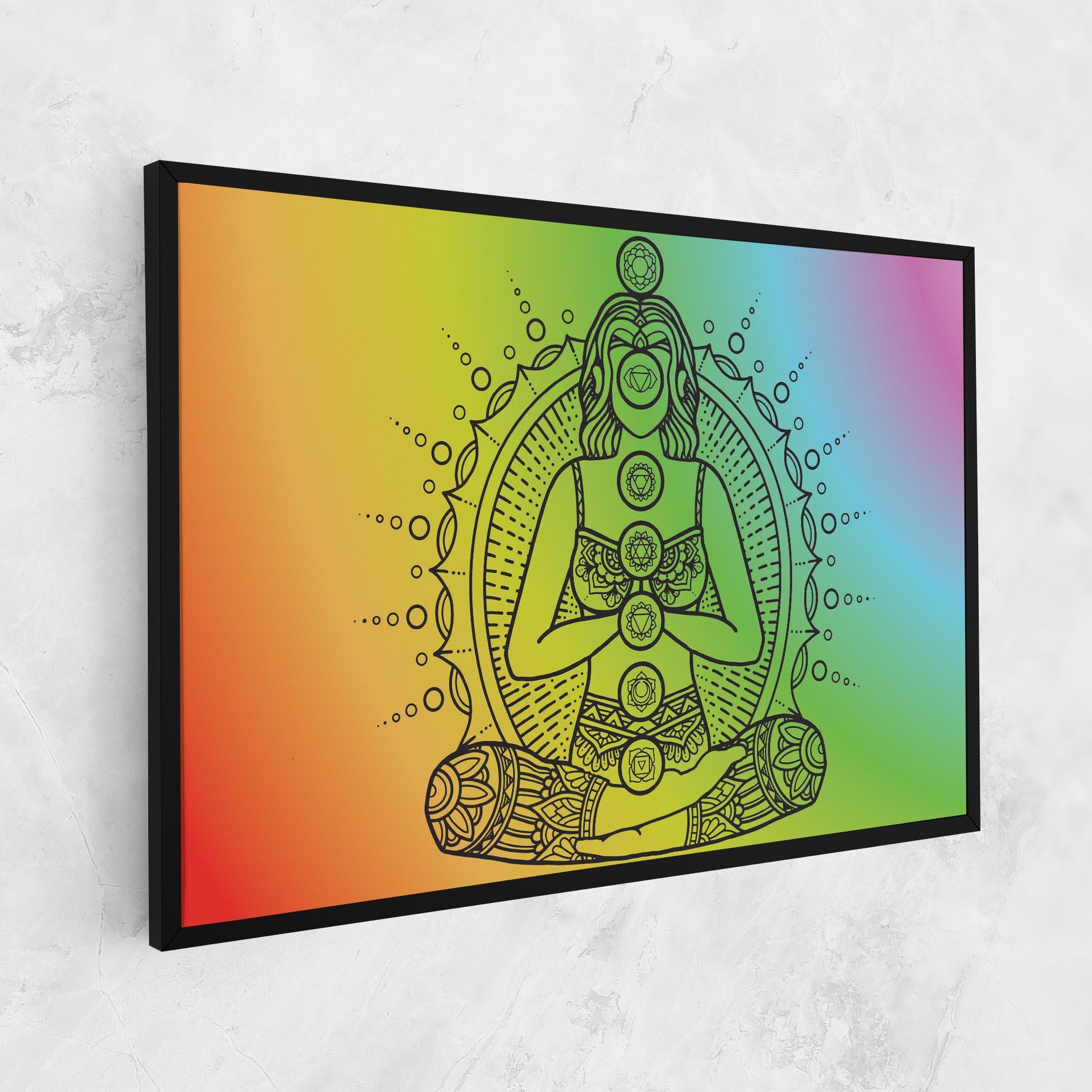 Tablou Canvas Girl Meditation mockup 1