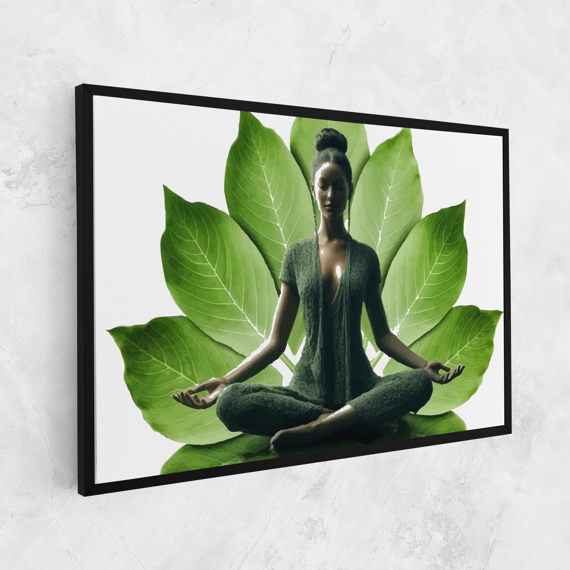 Tablou Canvas Leaf Yoga mockup 1