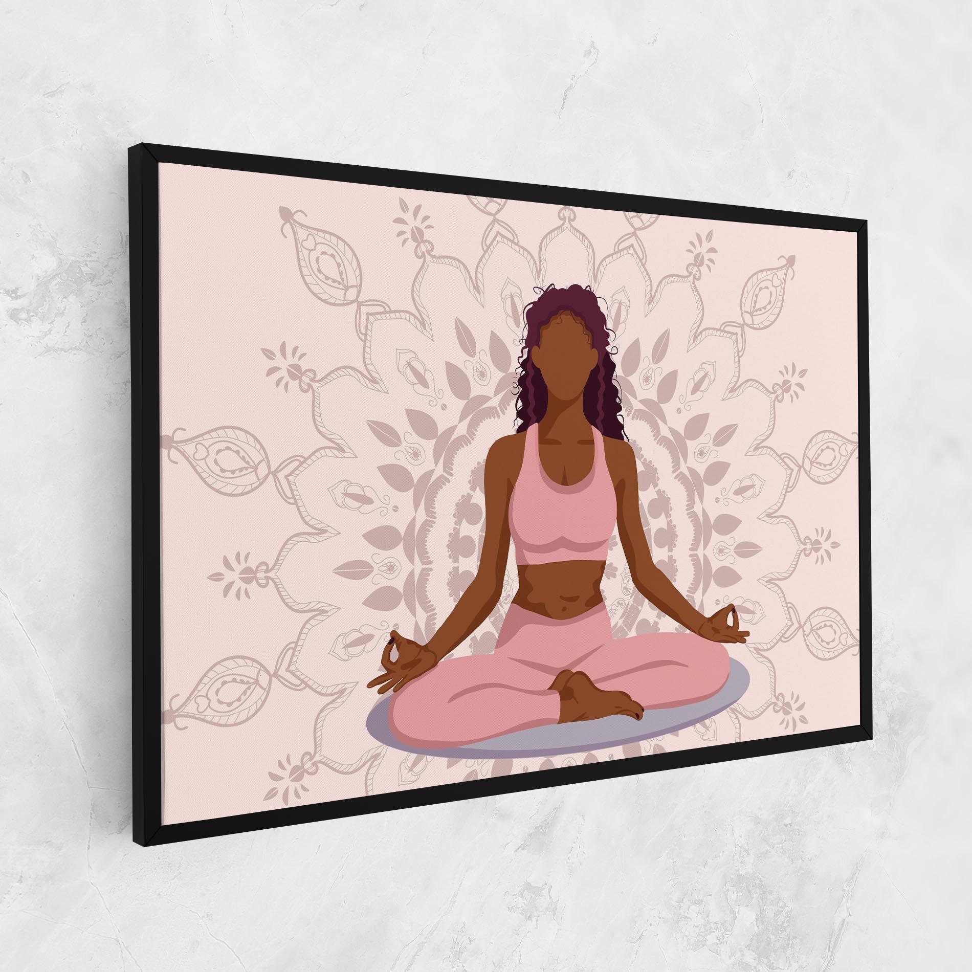 Tablou Canvas Lotus Position mockup 1
